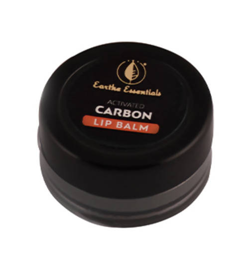 Earthe Essentials Activated Carbon Lip Balm – Peach Flavour
