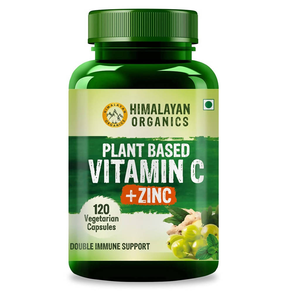 Himalayan Organics Plant Based Vitamin C + Zinc Double Immune Support Vegetarian Capsules