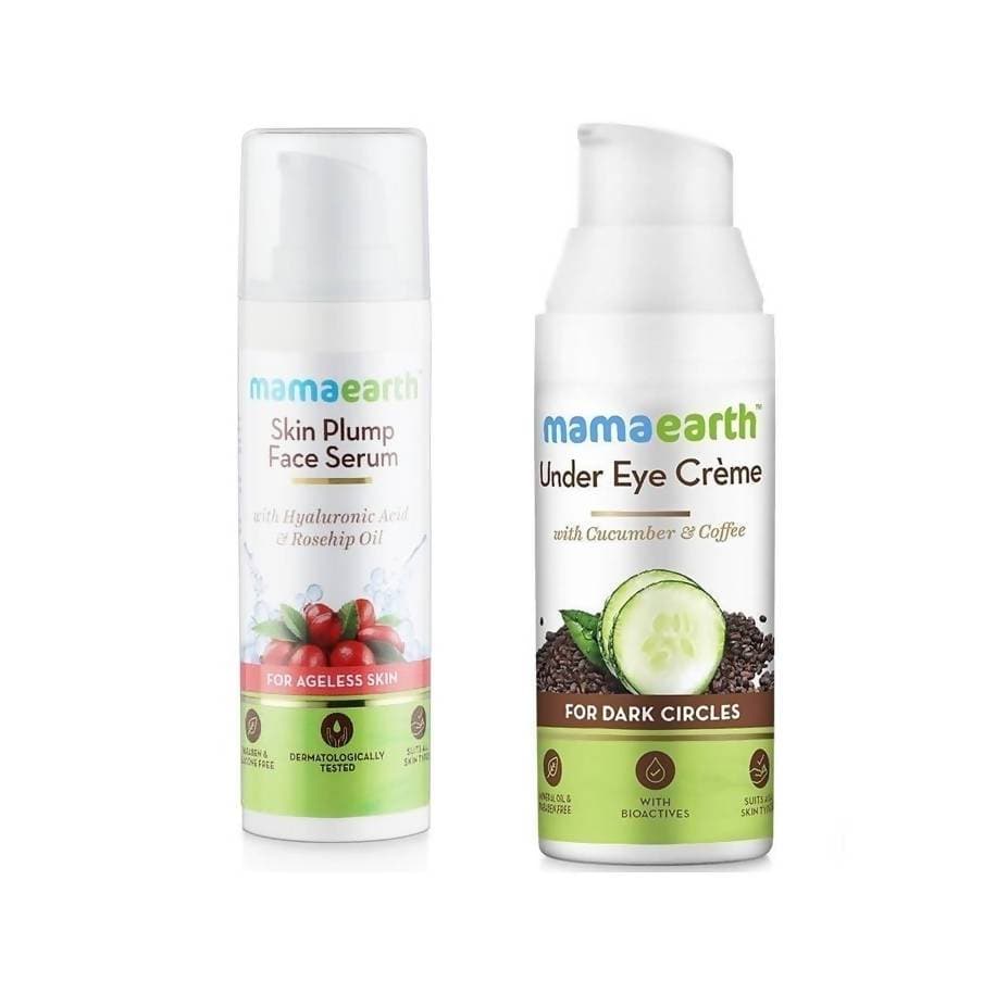 Mamaearth Skin Plump Face Serum & Under Eye Cream Combo