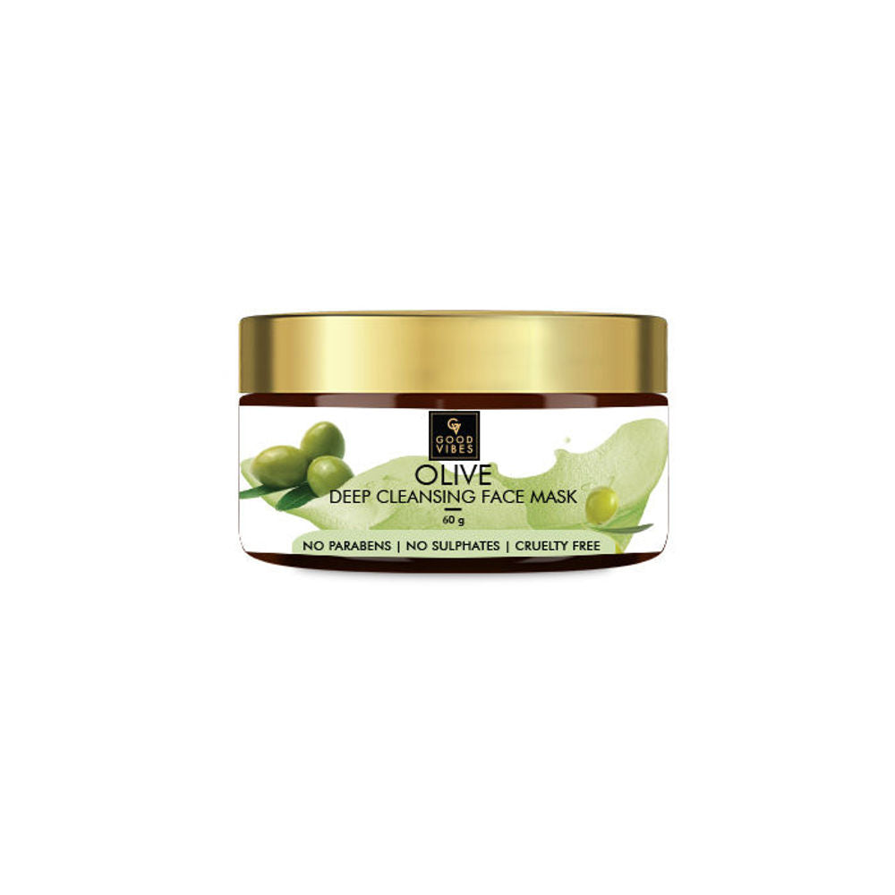 Good Vibes Deep Cleansing Face Mask - Olive