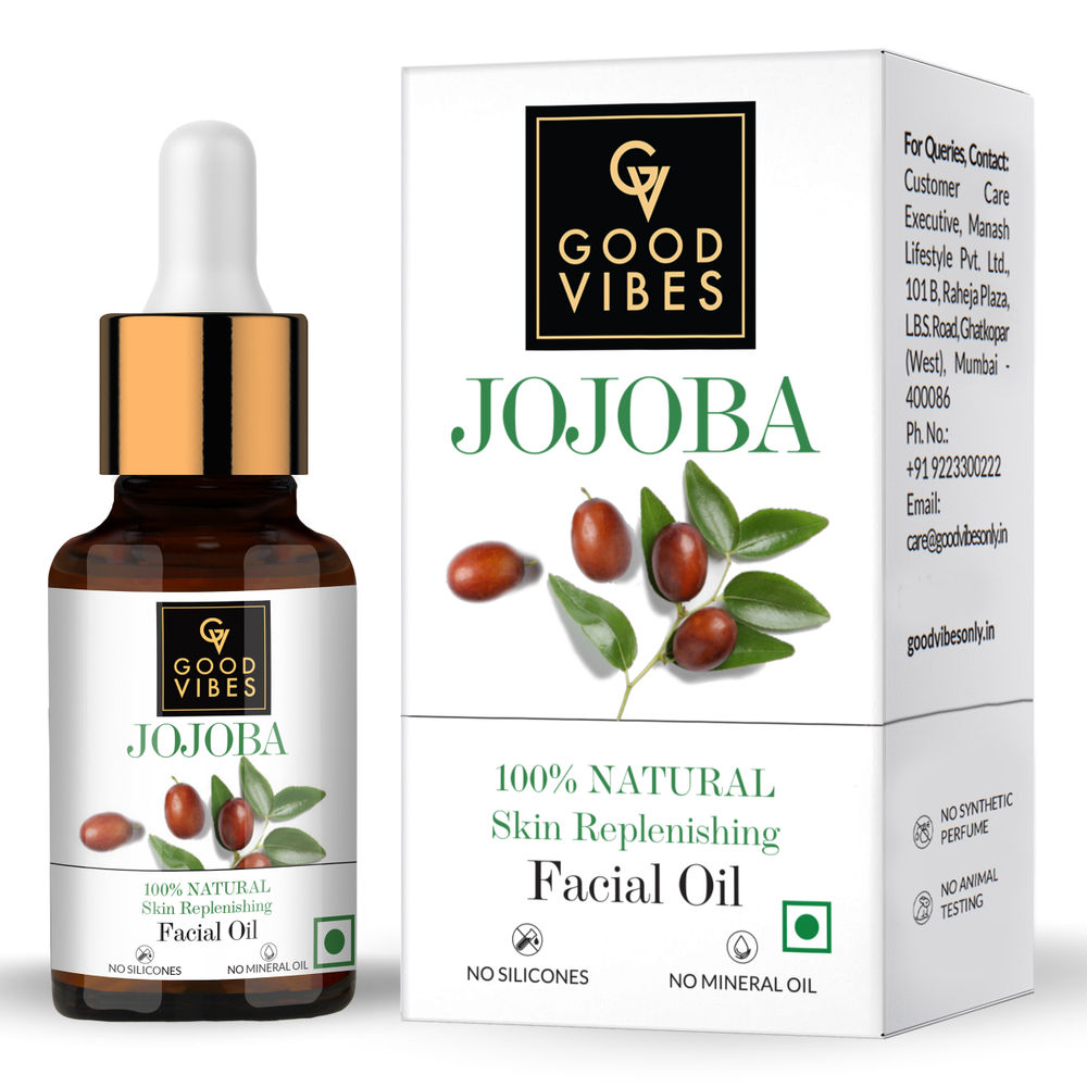 Good Vibes 100% Natural Jojoba Skin Replenishing Facial Oil