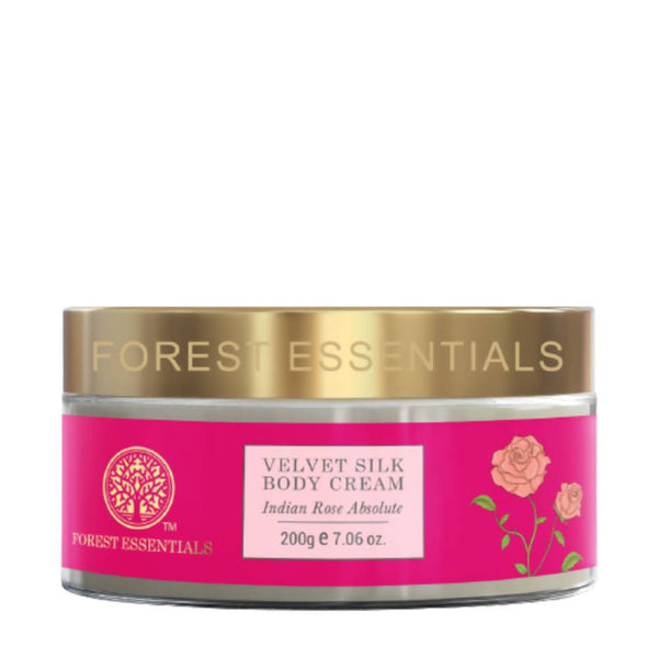 Forest Essentials Velvet Silk Body Cream Indian Rose Absolute