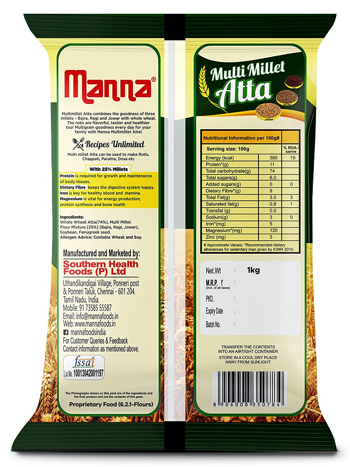 Manna Multi Millet Flour