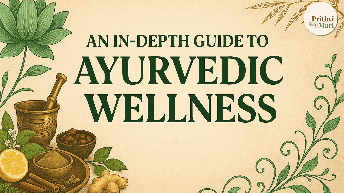  Authentic Ayurvedic wellness guide banner for PrithviMart