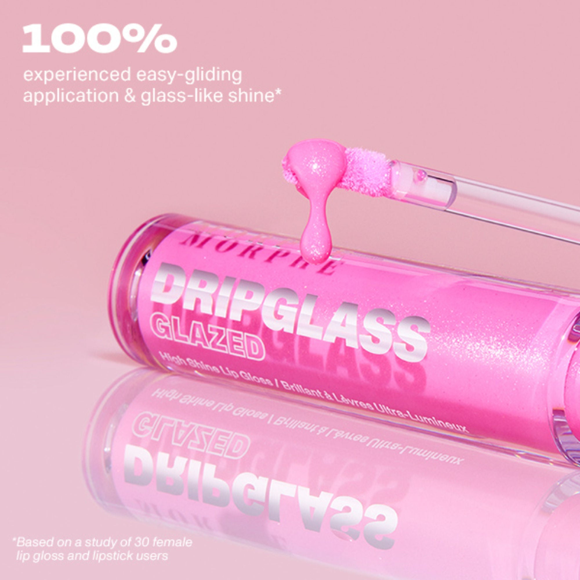 MORPHE Dripglass Glazed High Shine Lip Gloss - Glint Of Pink