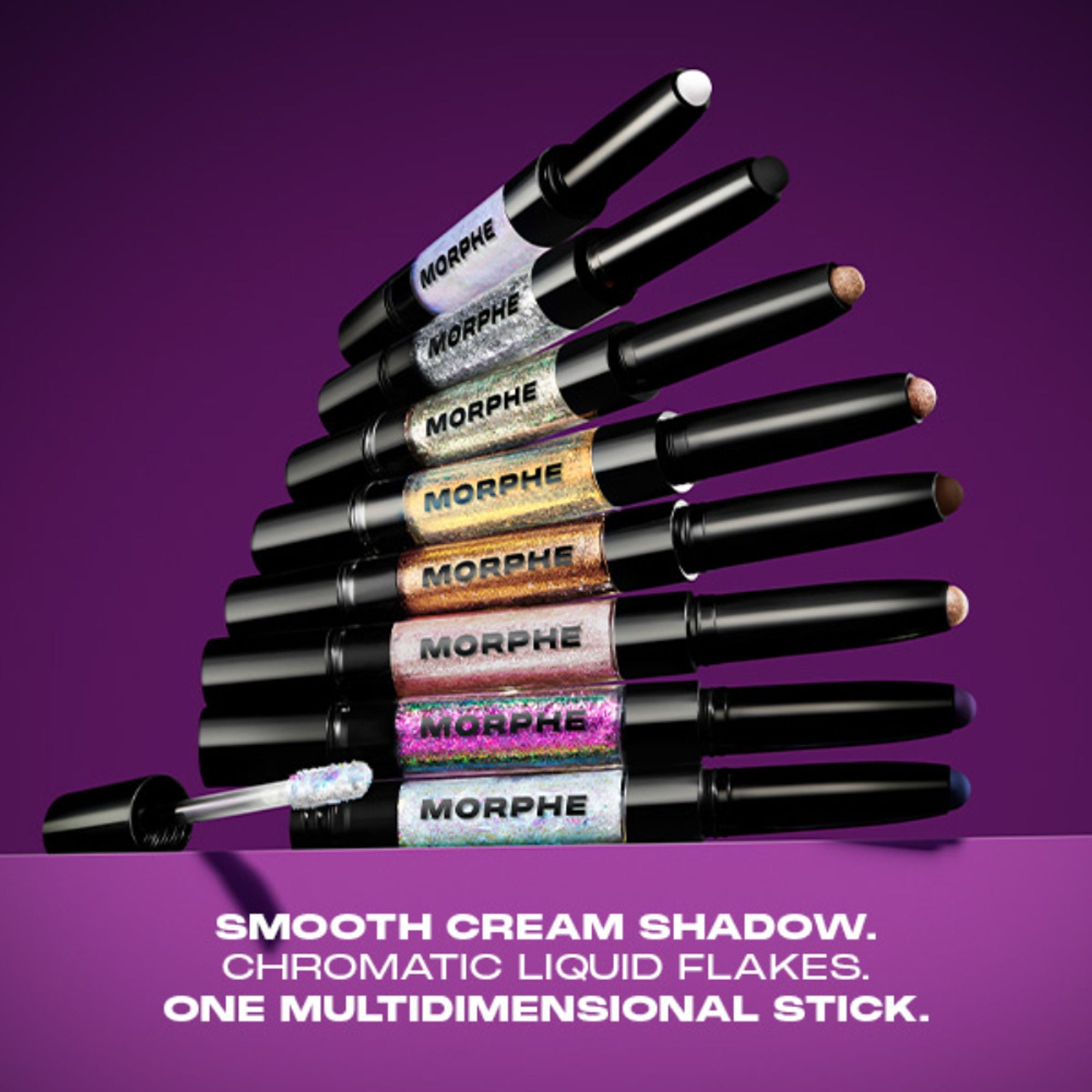 MORPHE Mixed Signals Dual Ended Cream & Liquid Shadow Stick - Committed Conflicted