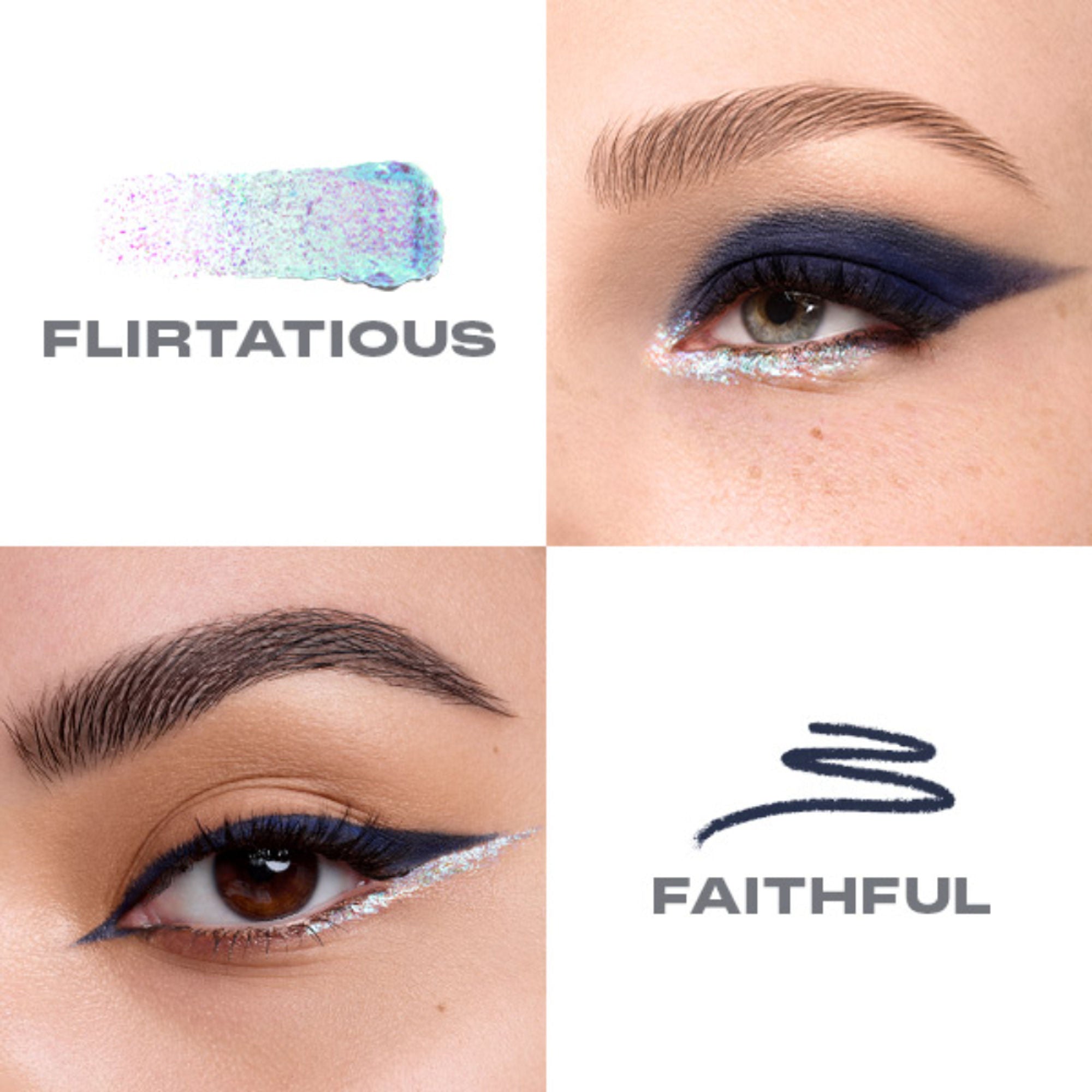 MORPHE Mixed Signals Dual Ended Cream & Liquid Shadow Stick - Flirtatious Faithful