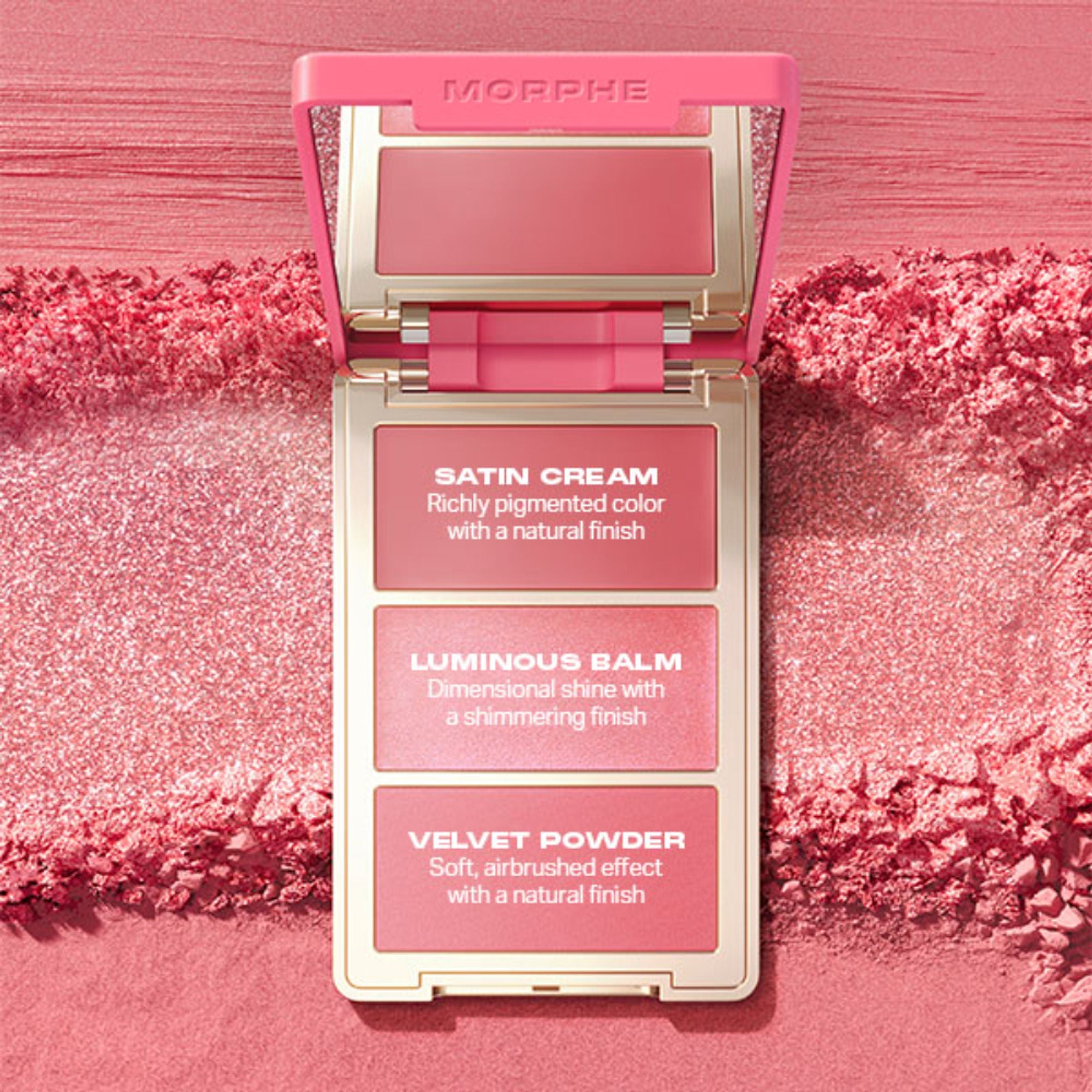MORPHE Cheek Thrills Multi Finish Face Trio - Sunset Swim