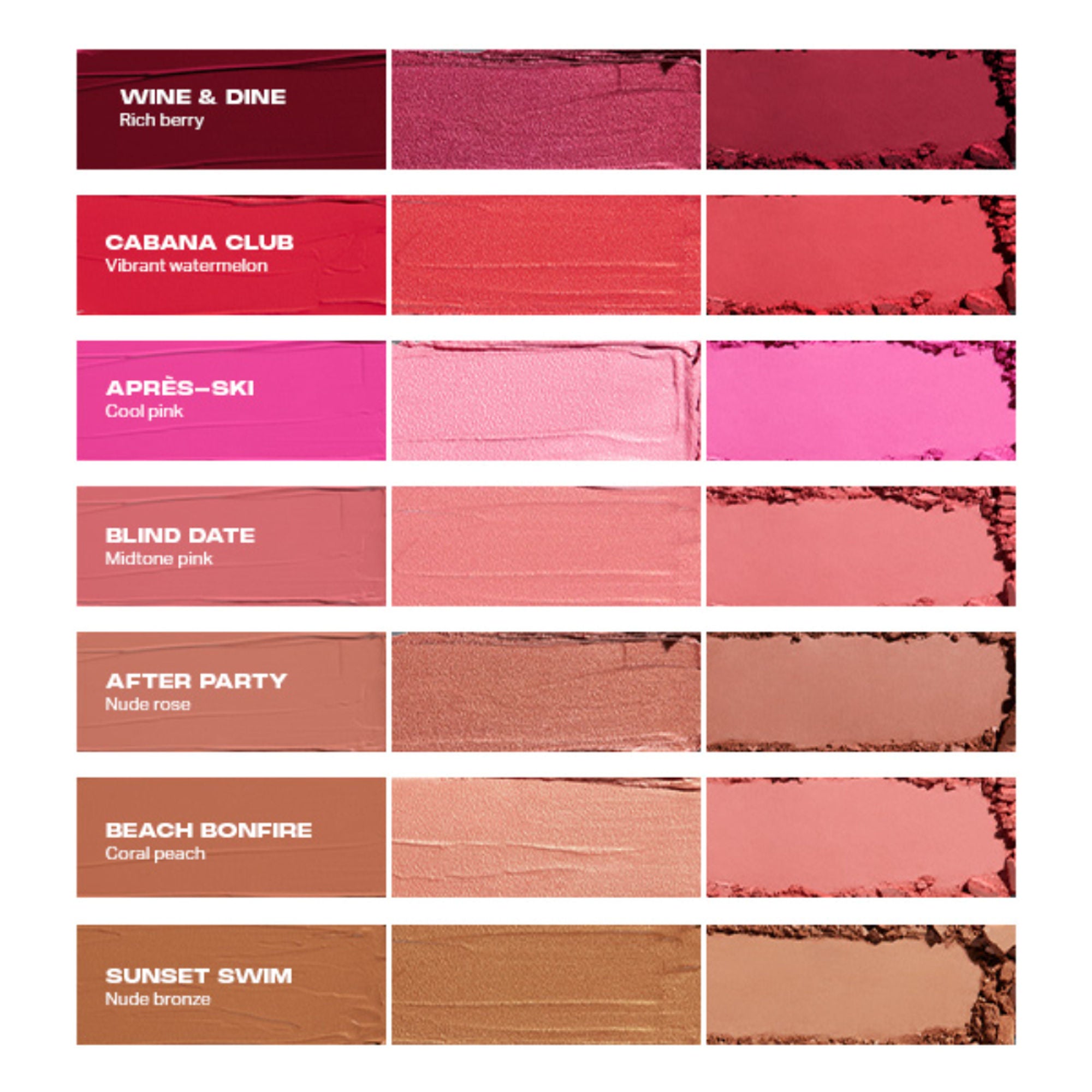 MORPHE Cheek Thrills Multi Finish Face Trio - Sunset Swim