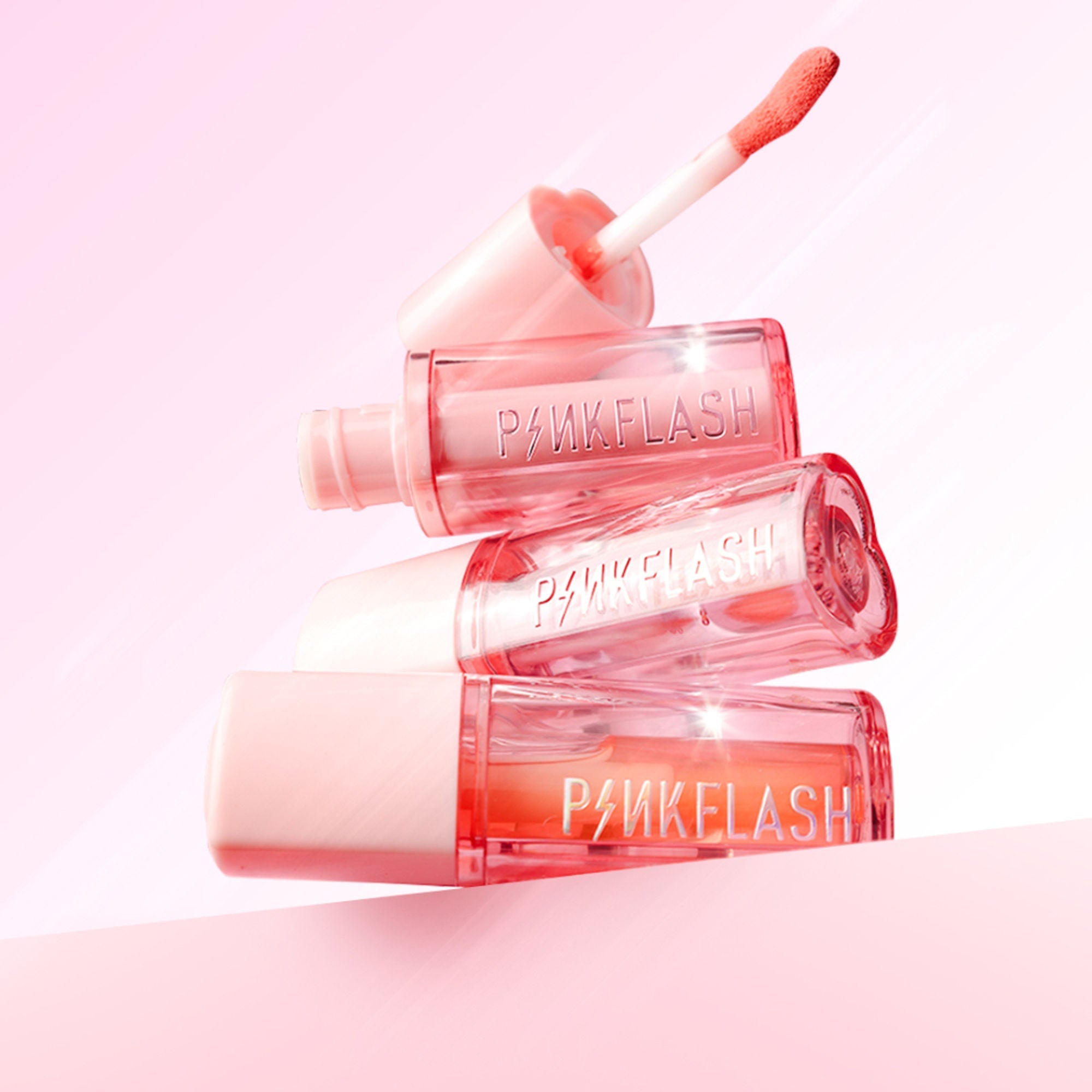 PINKFLASH Color Change Magic Lasting Lip Tint - Hot Pk01 Juicy Peach