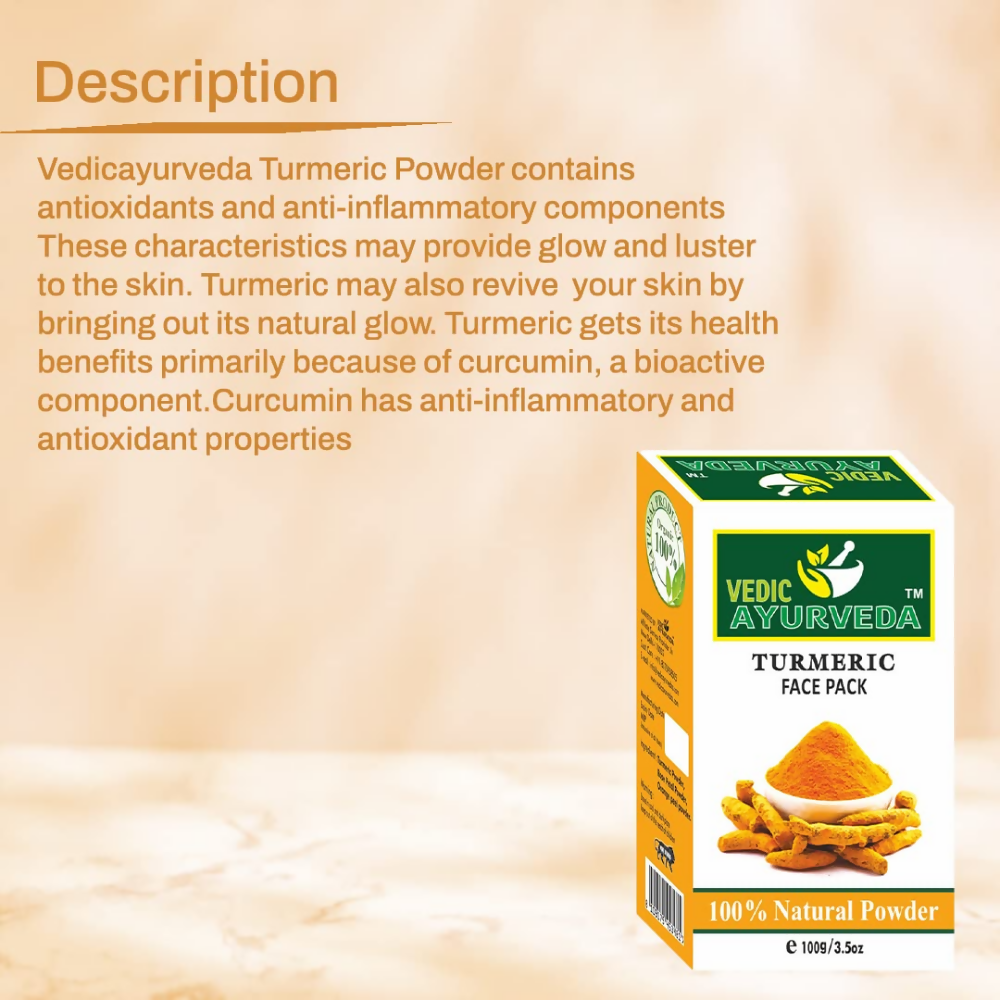 VedicAyurveda Turmeric Face Pack Powder