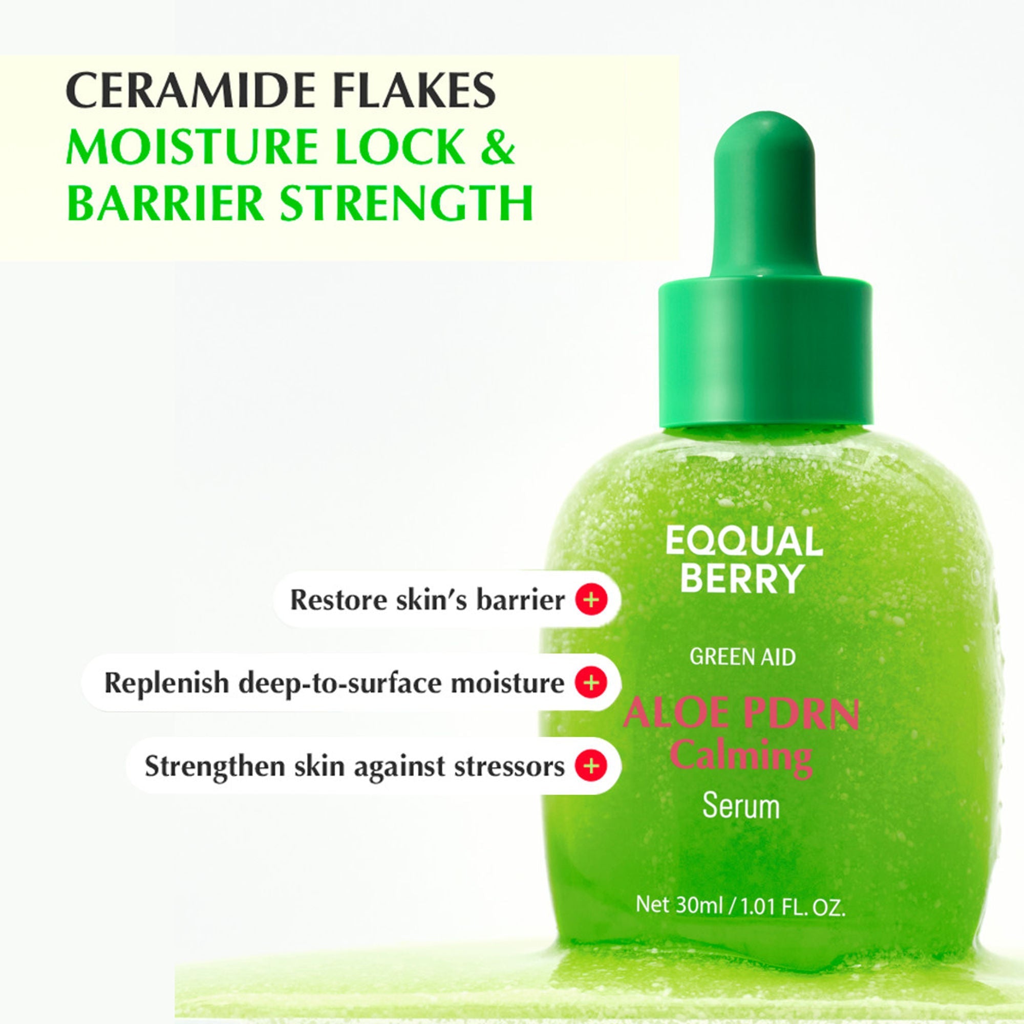 Eqqualberry Aloe PDRN Calming Serum – Cica, Hydrating & Soothing Sensitive Skin