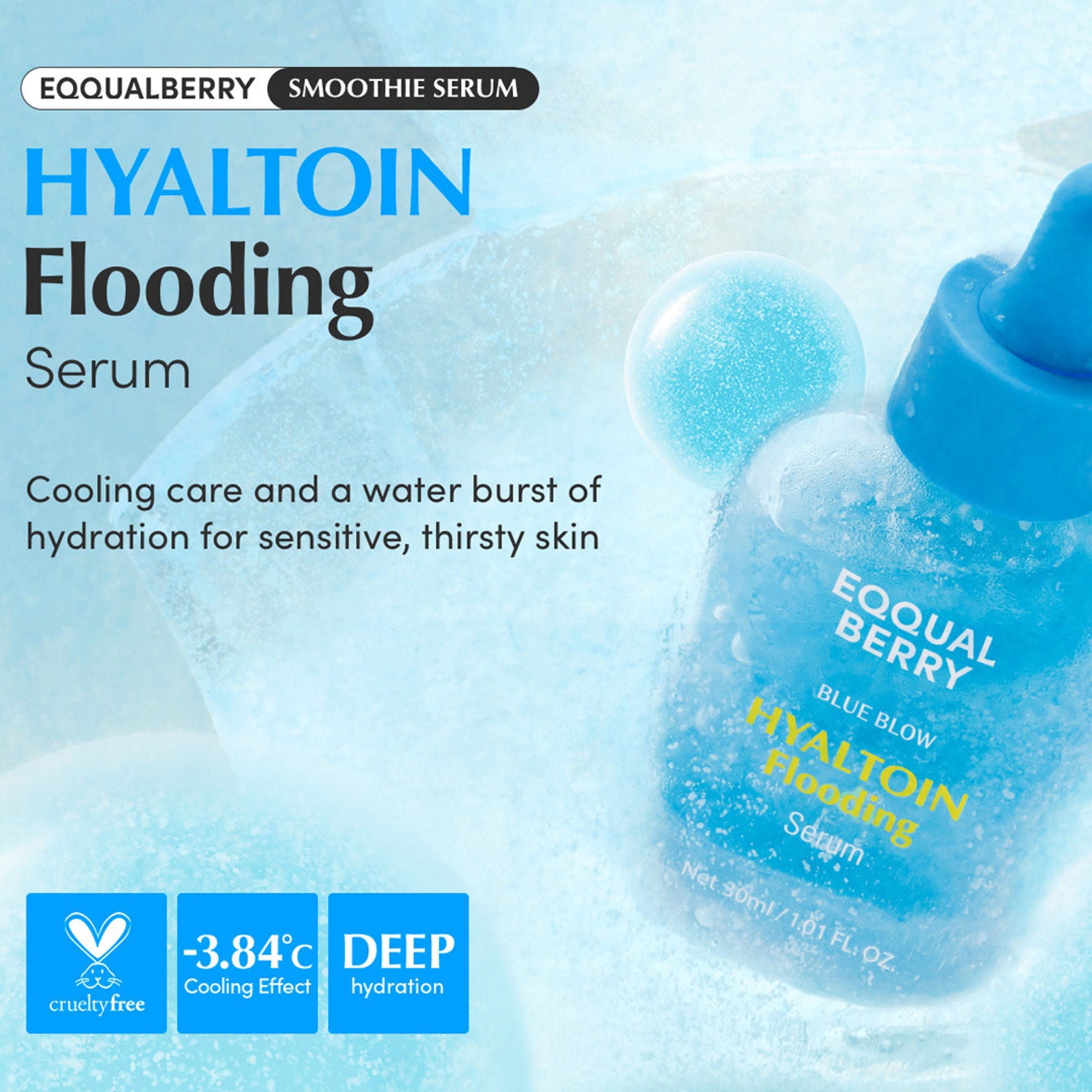 Eqqualberry Hyalton Serum – Hyaluronic Acid & Ceramides, Deep Hydration & Barrier Repair