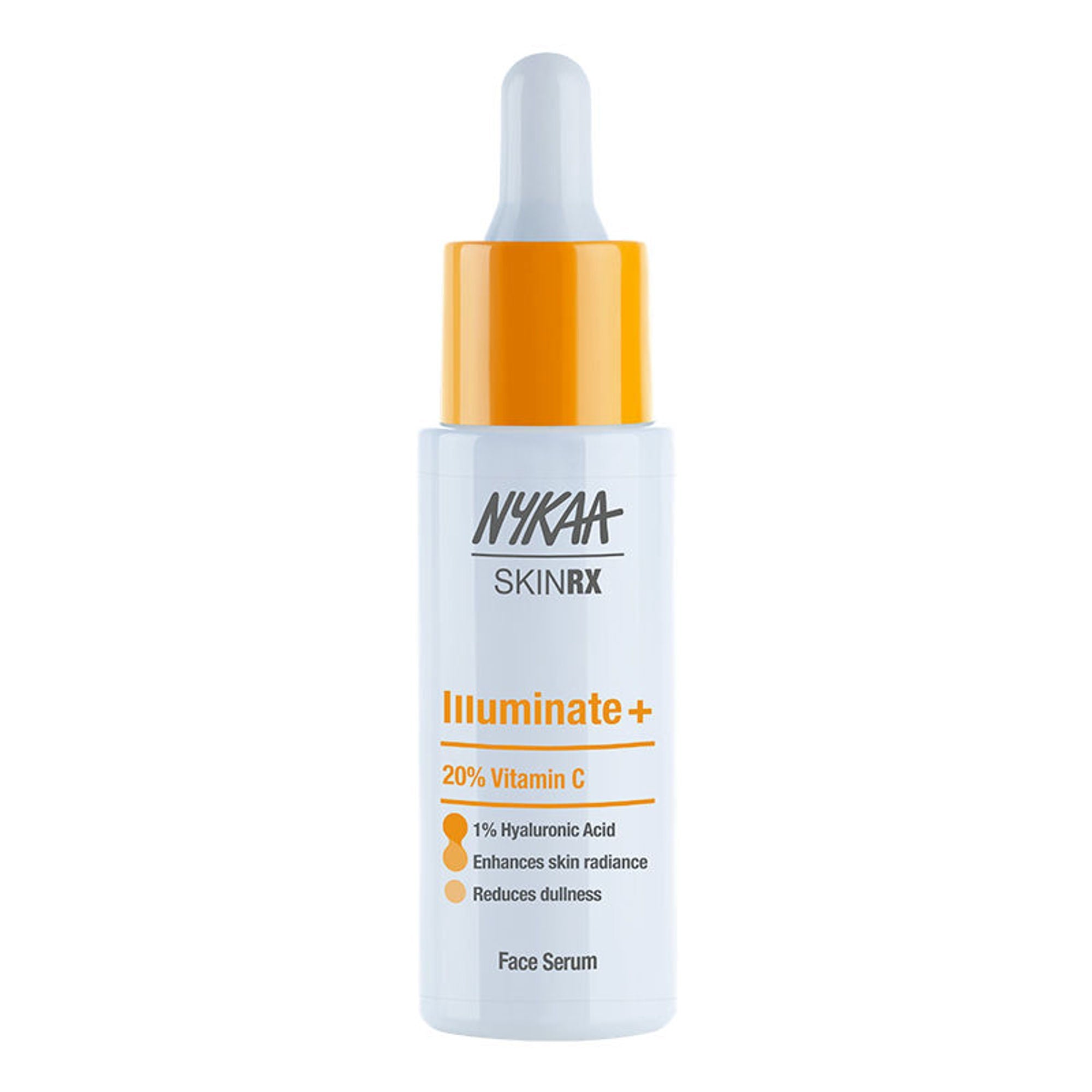Nykaa SkinRX 20% Vitamin C + 1% Hyaluronic Acid Serum for Bright, Radiant and Hydrated Skin