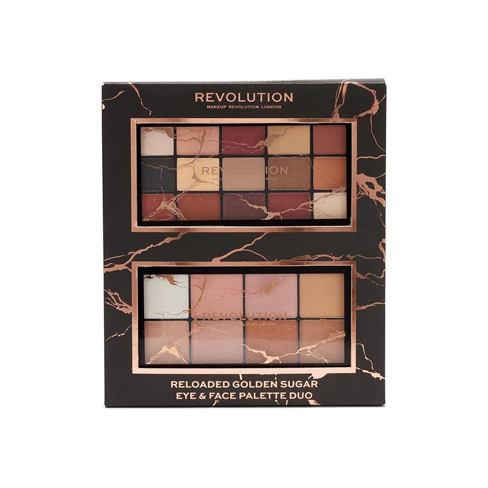 Makeup Revolution Reloaded Golden Sugar Eye & Face Palette Duo