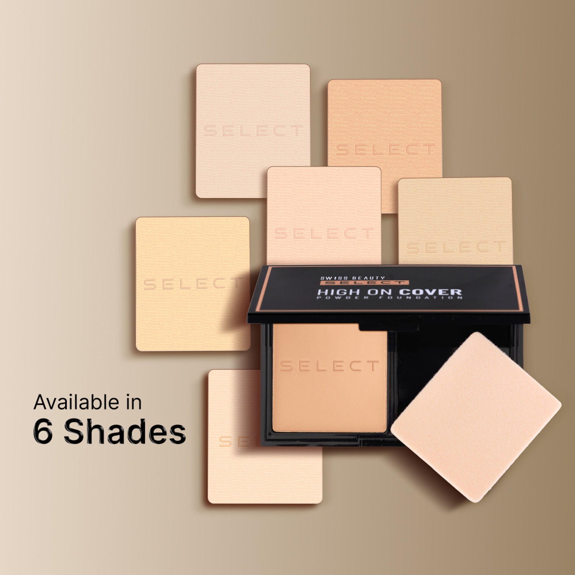 Swiss Beauty Select High On Cover Powder Foundation - 4 Neutral Buff