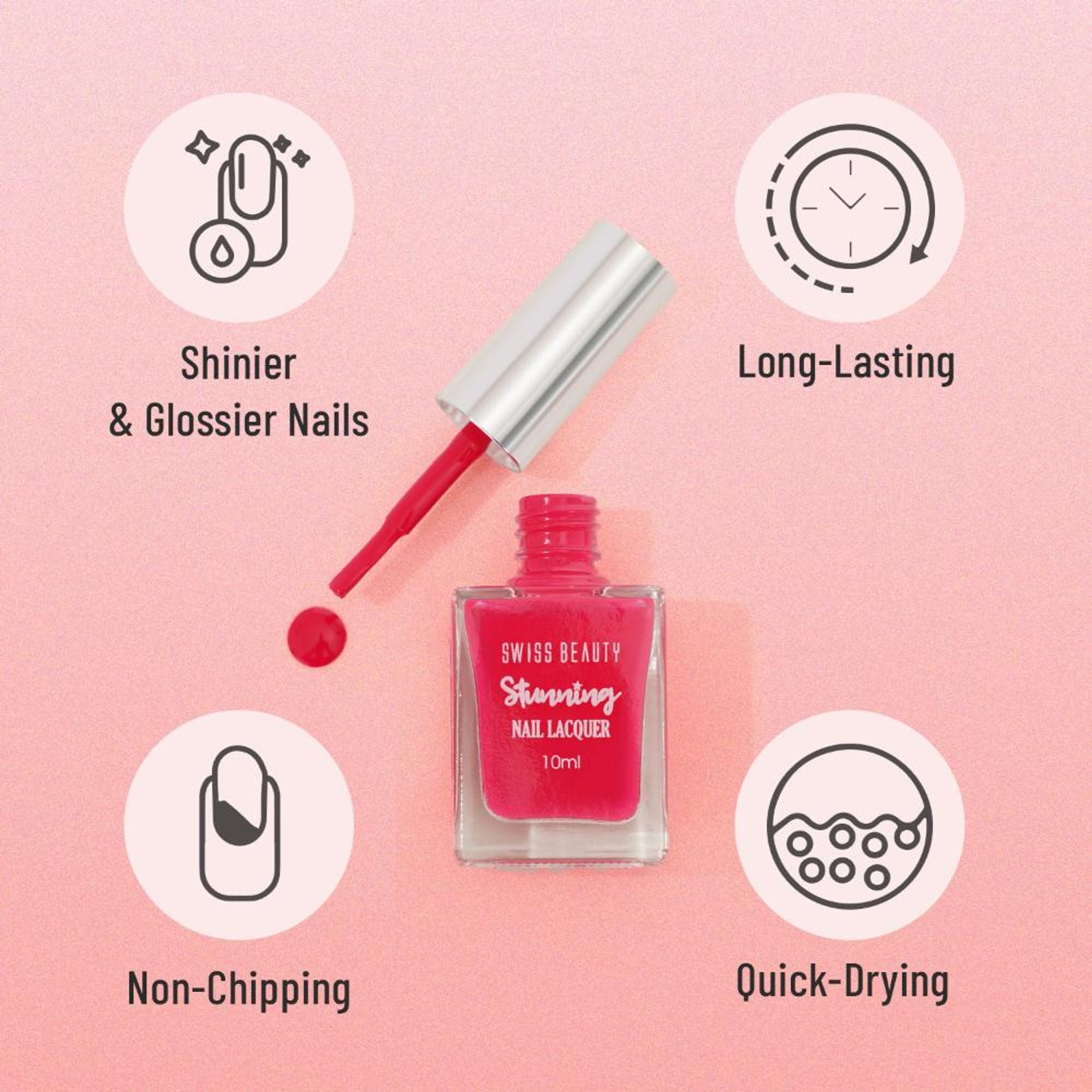 Swiss Beauty Stunning Nail Lacquer - Shade 02