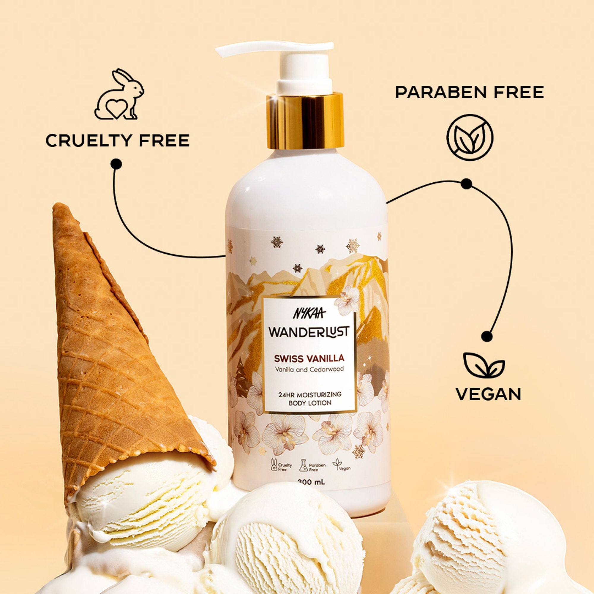 Wanderlust Moisturizing Body Lotion - Swiss Vanilla