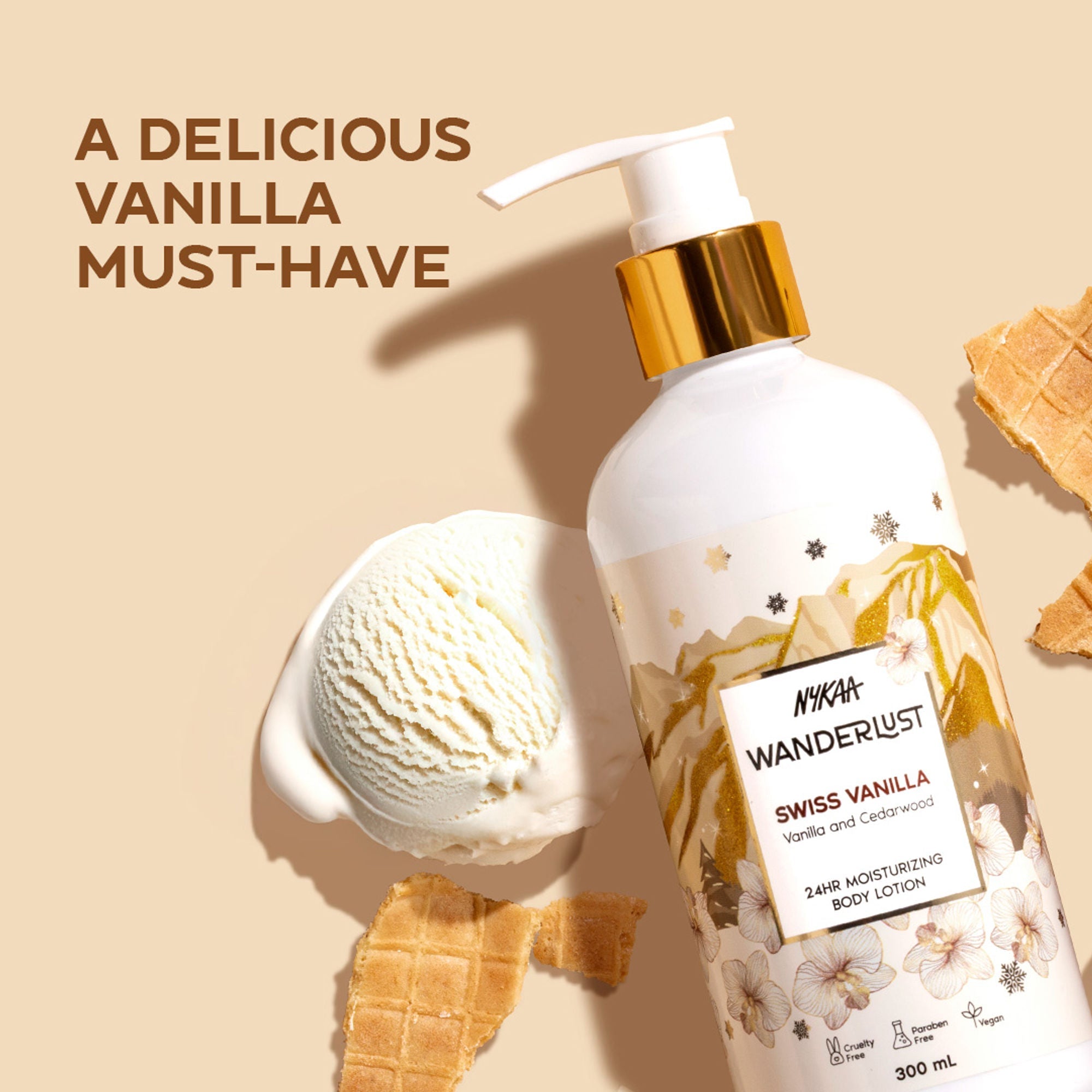 Wanderlust Moisturizing Body Lotion - Swiss Vanilla