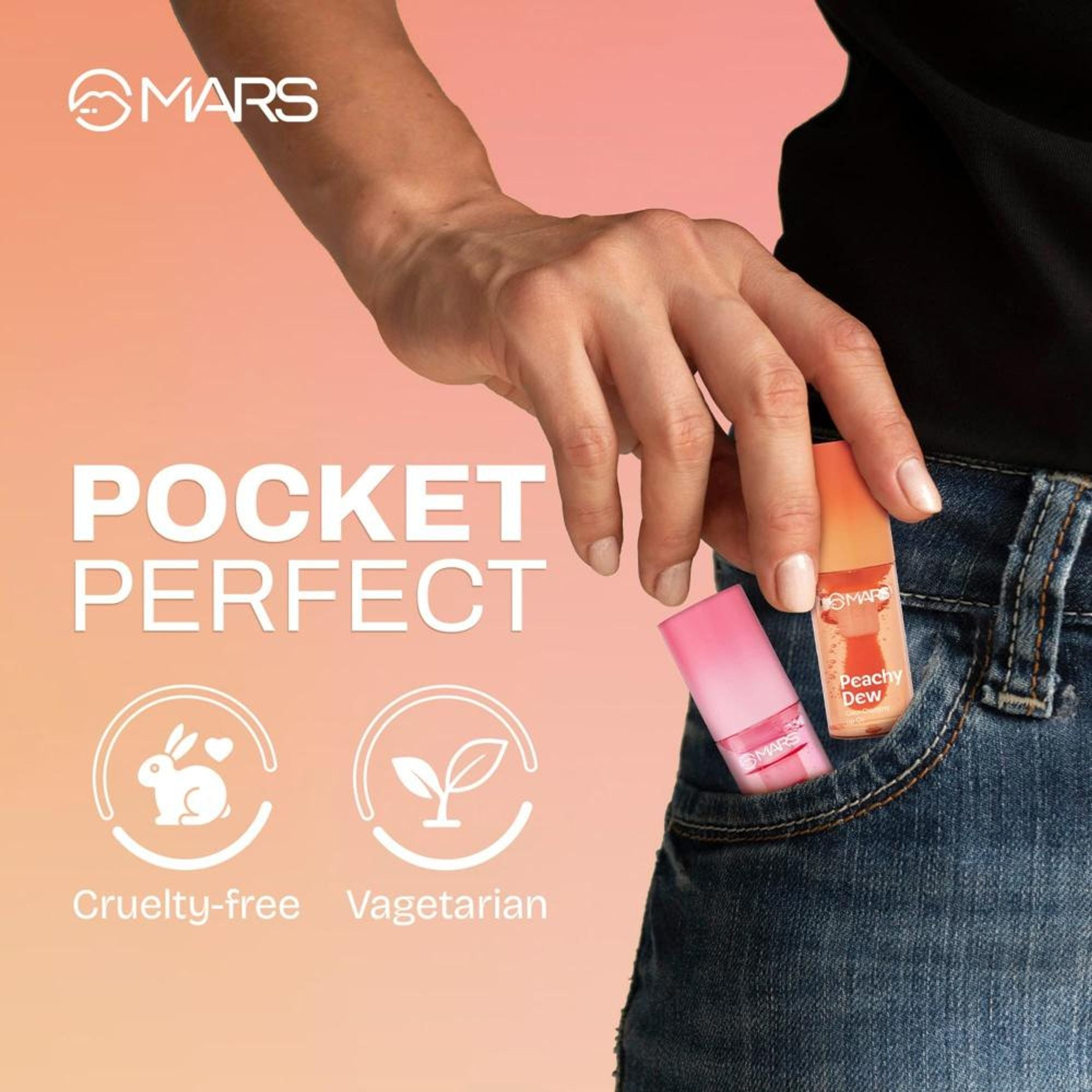 MARS Cosmetics Color Changing Protector Lip Oil - Lo-01-Peachy Dew