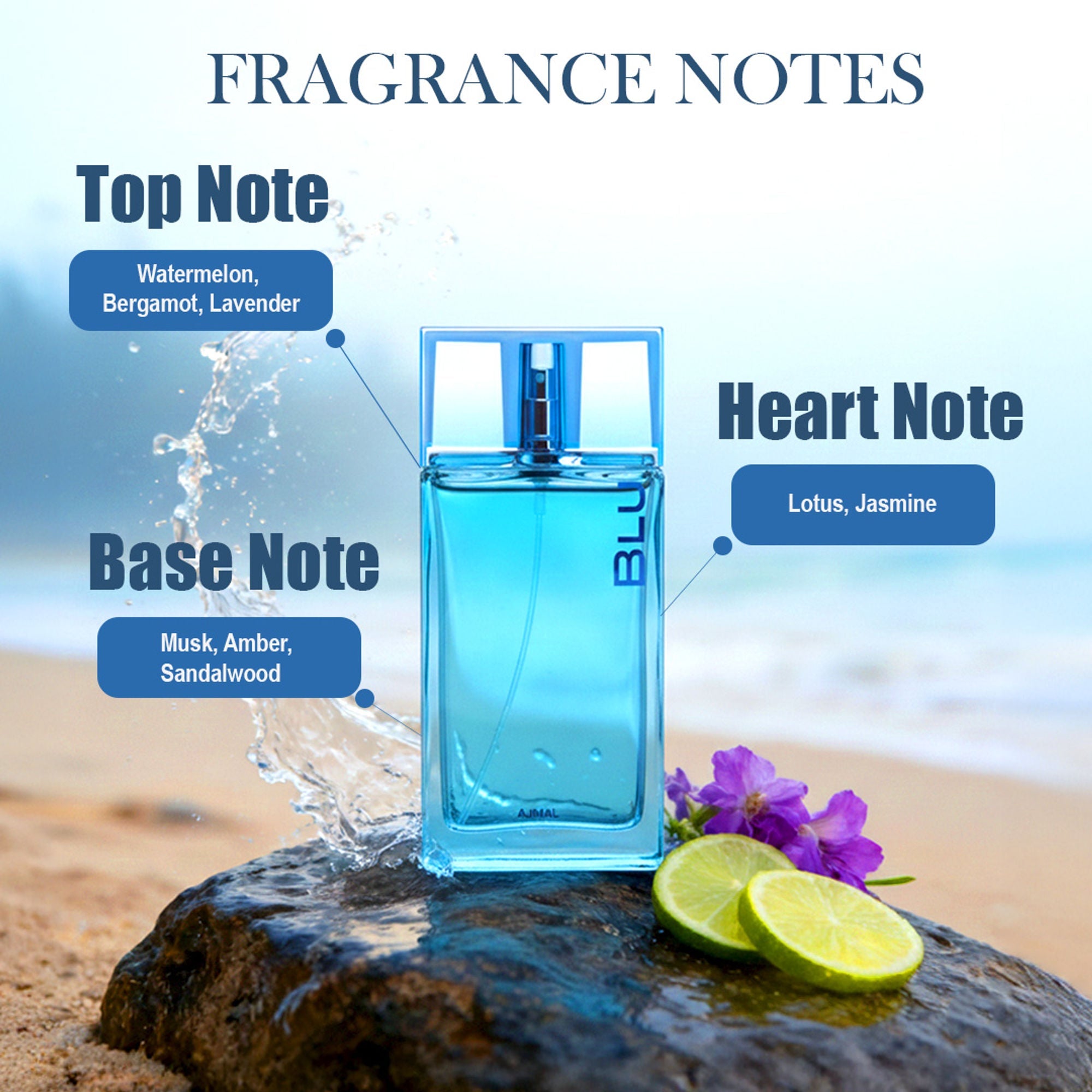 Ajmal India Blu EDP Perfume For Men