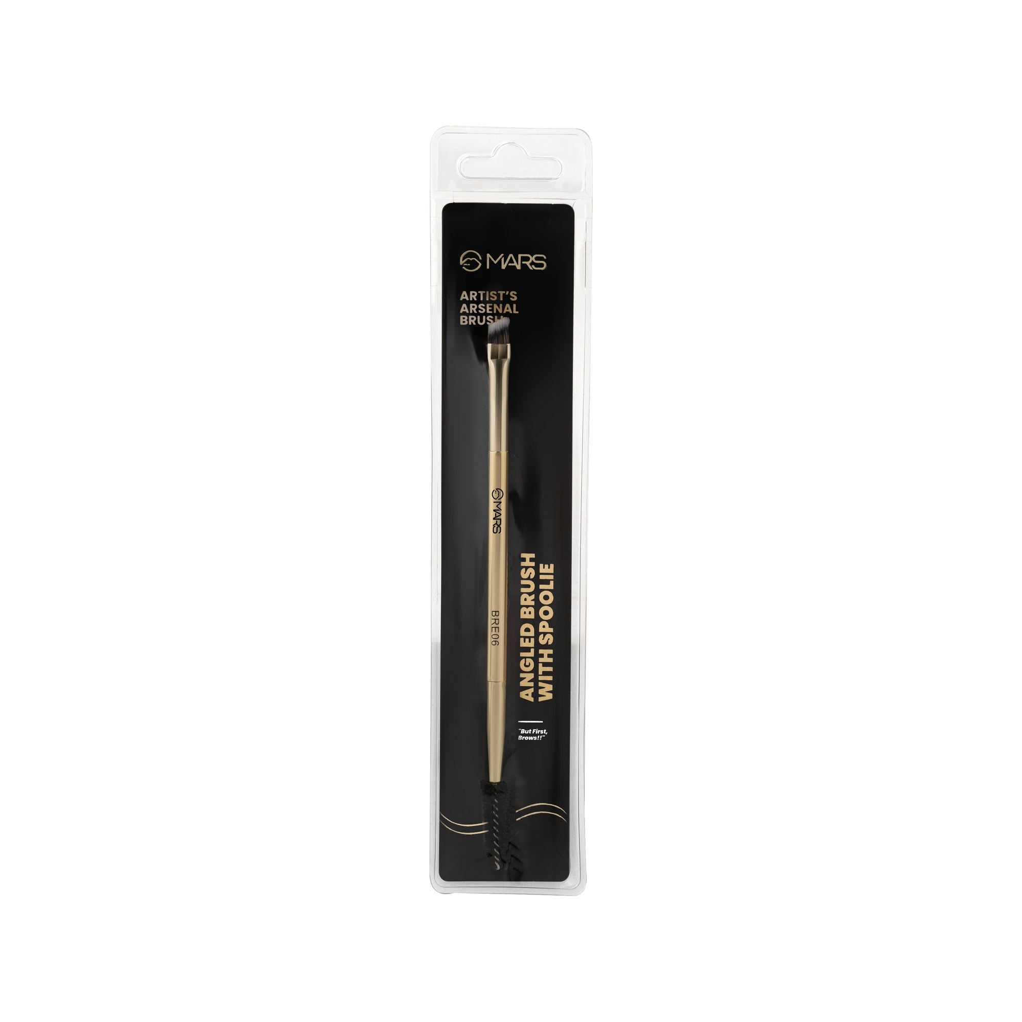 MARS Cosmetics Artist'S Arsenal Professional Angled Brush With Spoolie