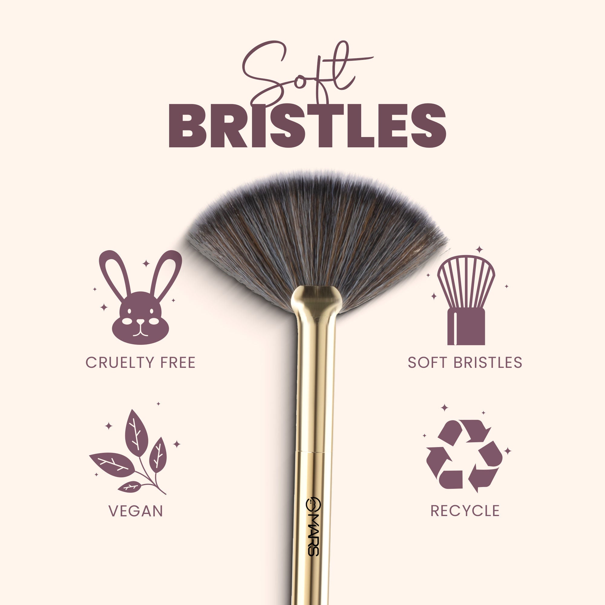 MARS Cosmetics Professional Fan Highlighting Brush