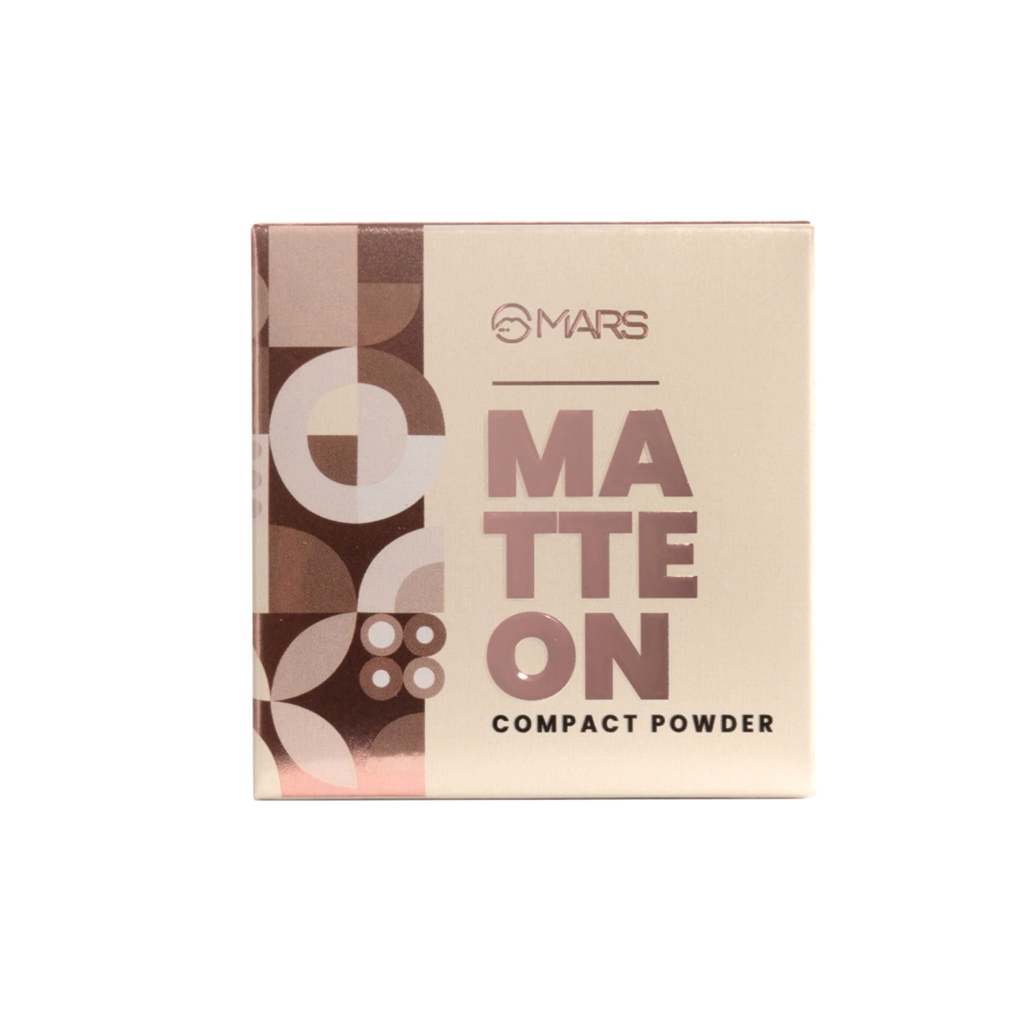 MARS Cosmetics Matte On Compact Powder with Applicator Puff - 02 Beige