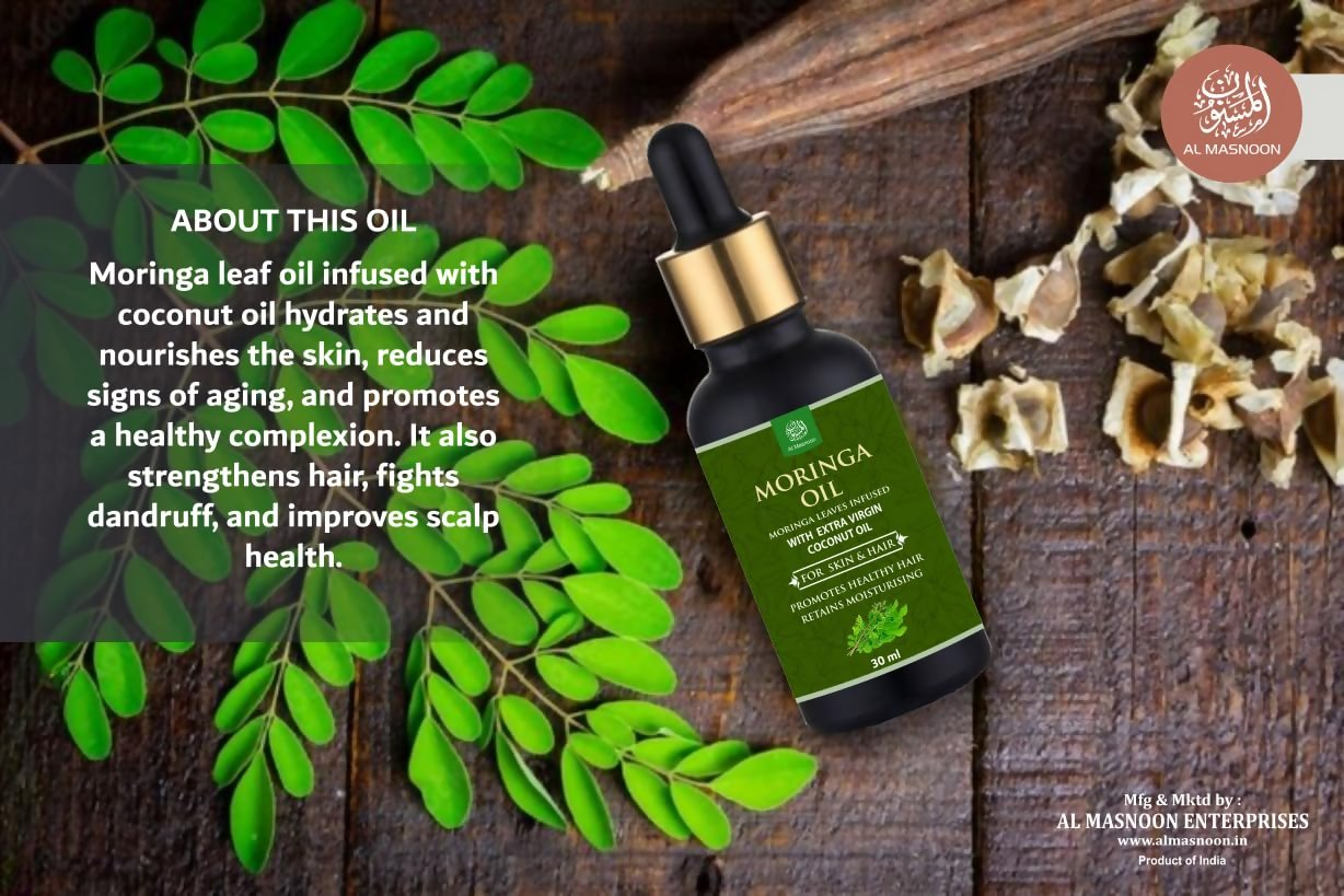 Al Masnoon Moringa Oil Infused with Extra Virgin Coconut Oil