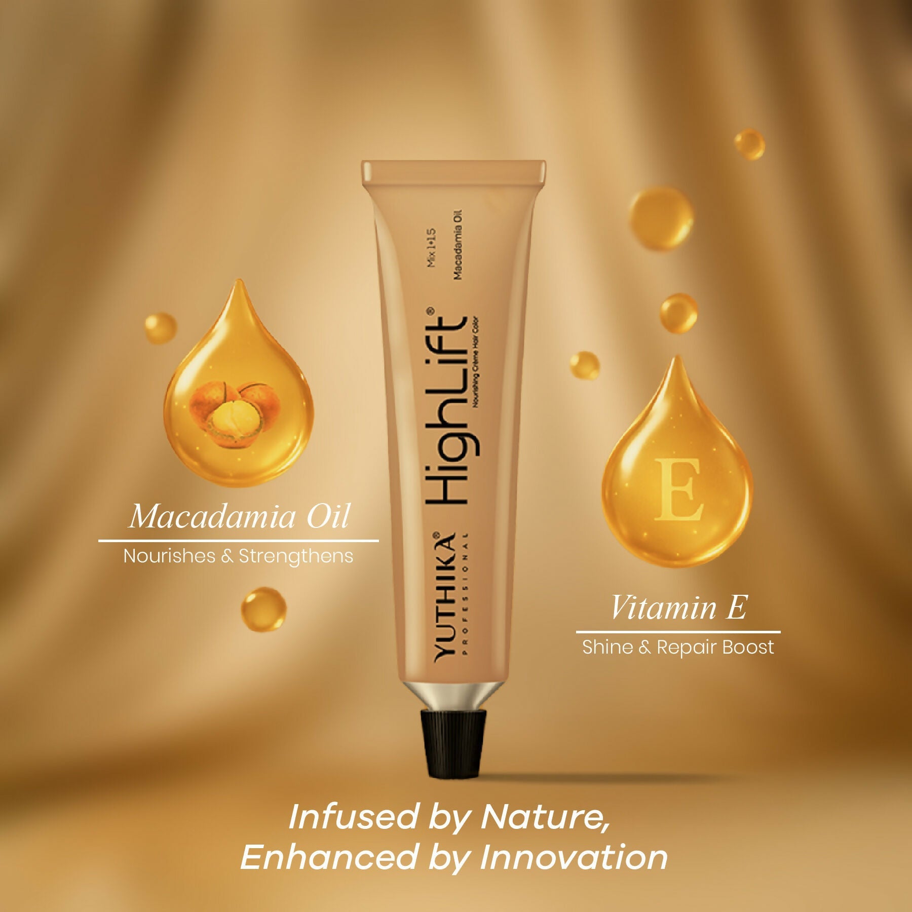 Yuthika Professional High lift Creme Hair Colour 12.7 Very Light Matte Brown