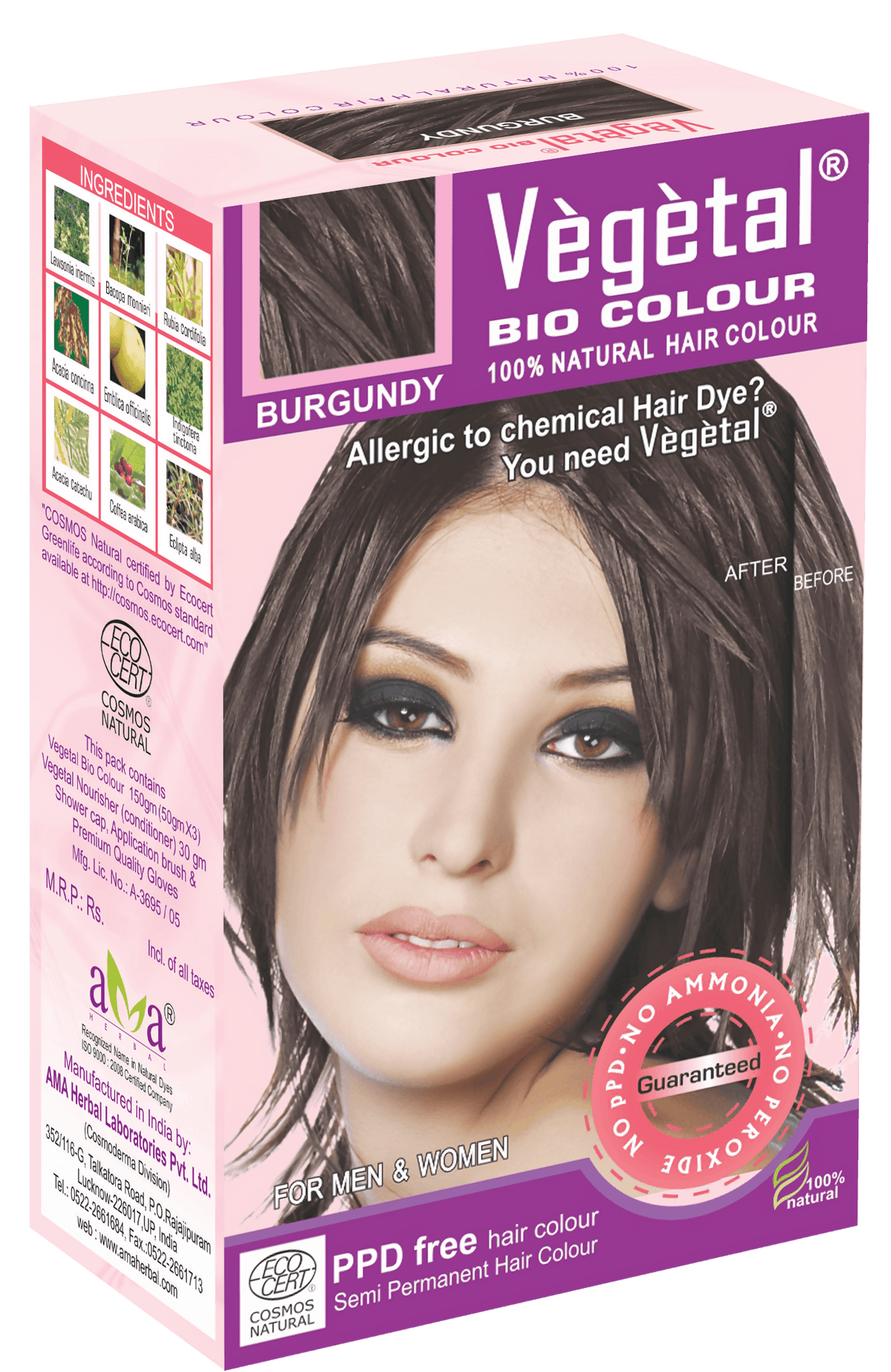 Vegetal Bio Colour Hair Color - Burgundy