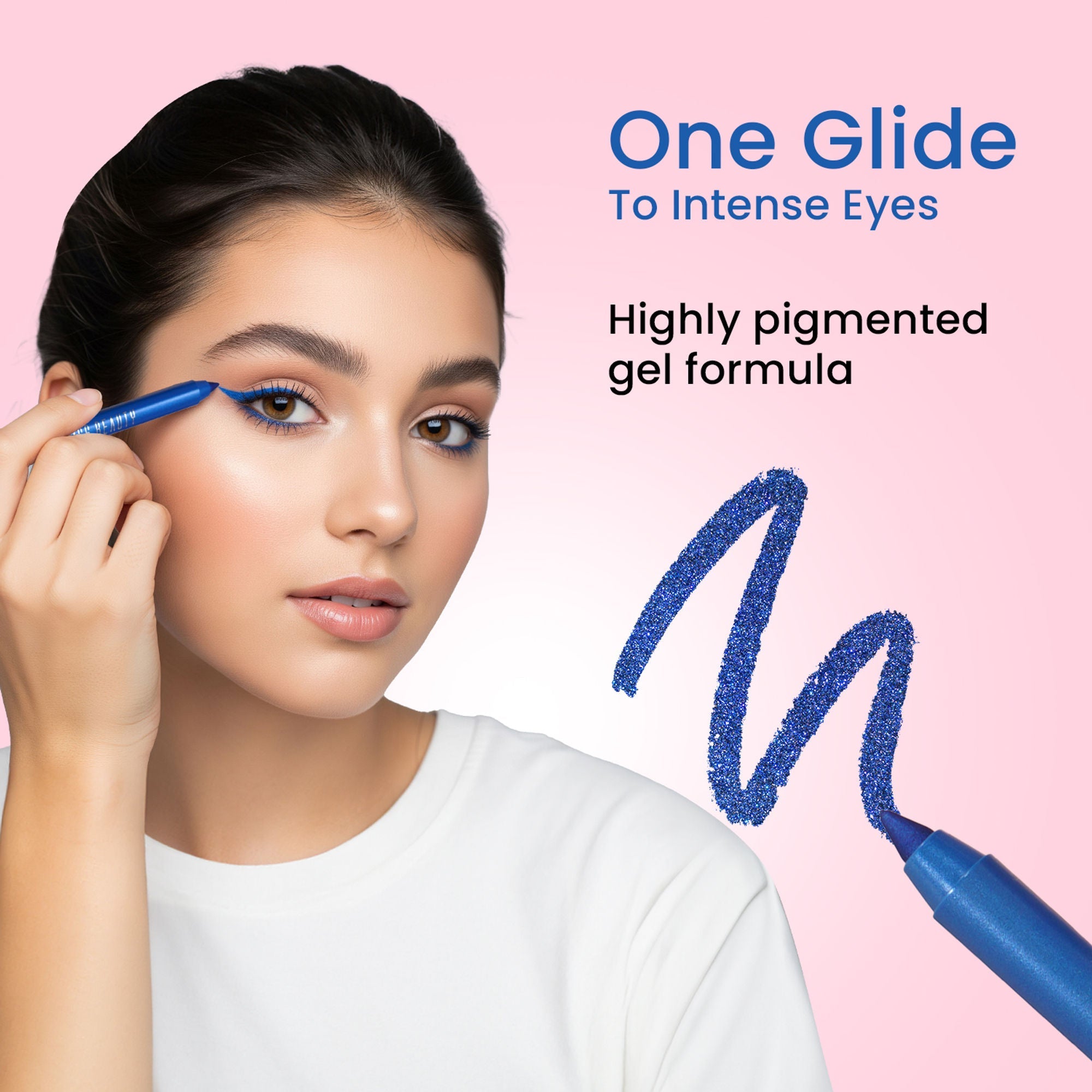 Swiss Beauty Intense Gel Kajal 12-Hour Stay Smudge-Proof with Sharpener - 8904325004427_04electricblue