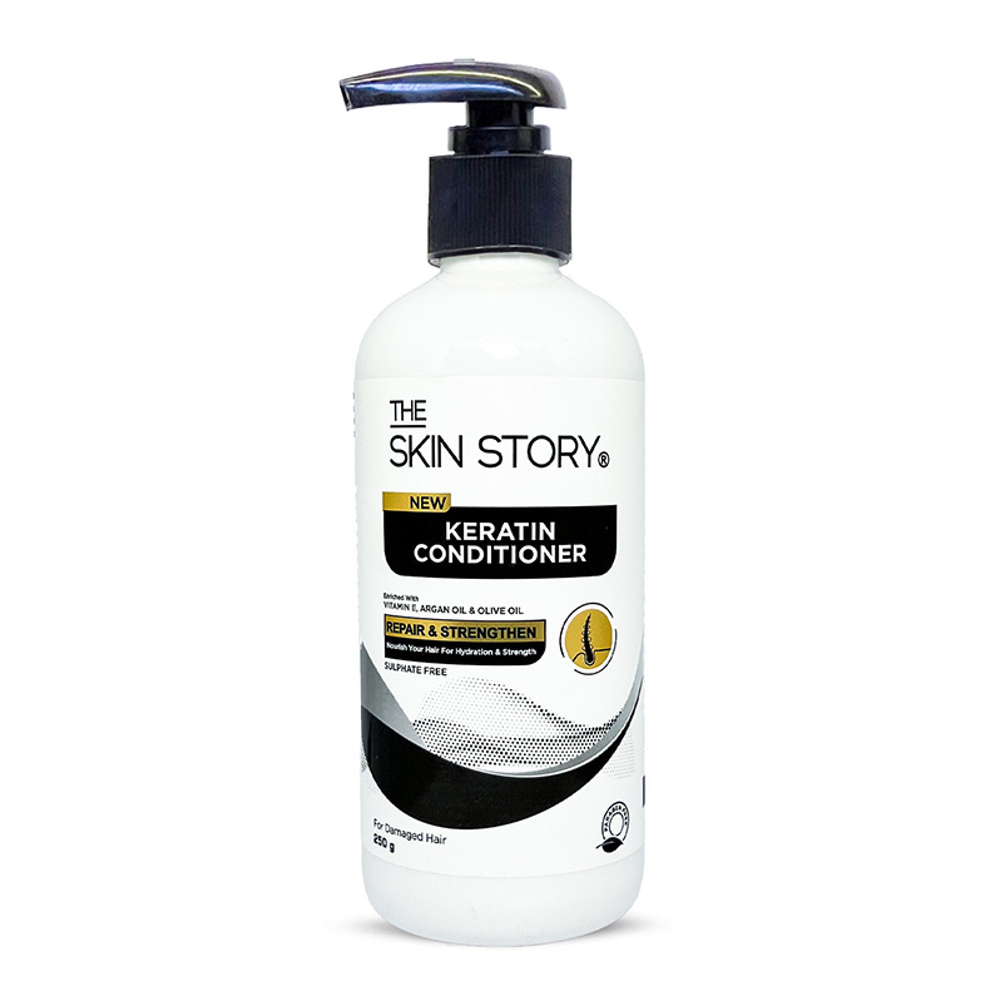 The Skin Story Sulphate Free Keratin Conditioner For Coloured Dry Frizzy Damaged Hair With Vitamin E
