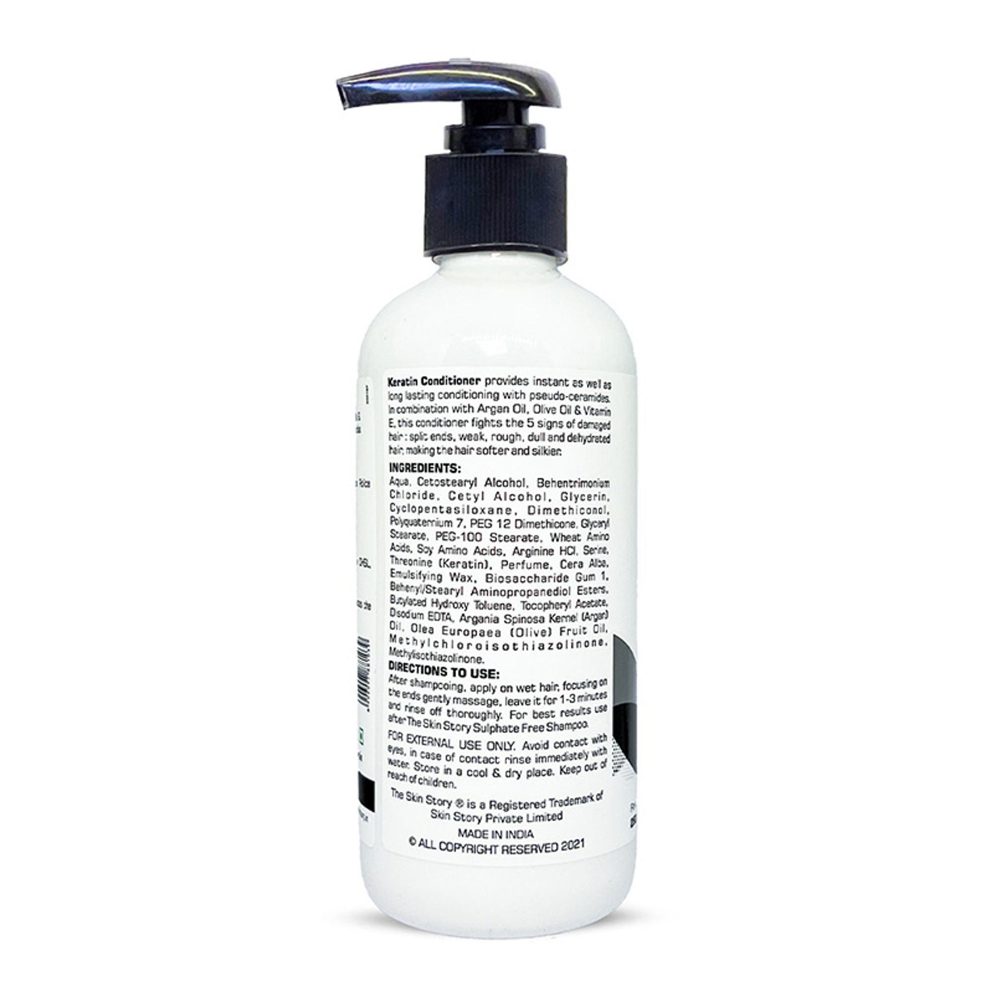 The Skin Story Sulphate Free Keratin Conditioner For Coloured Dry Frizzy Damaged Hair With Vitamin E