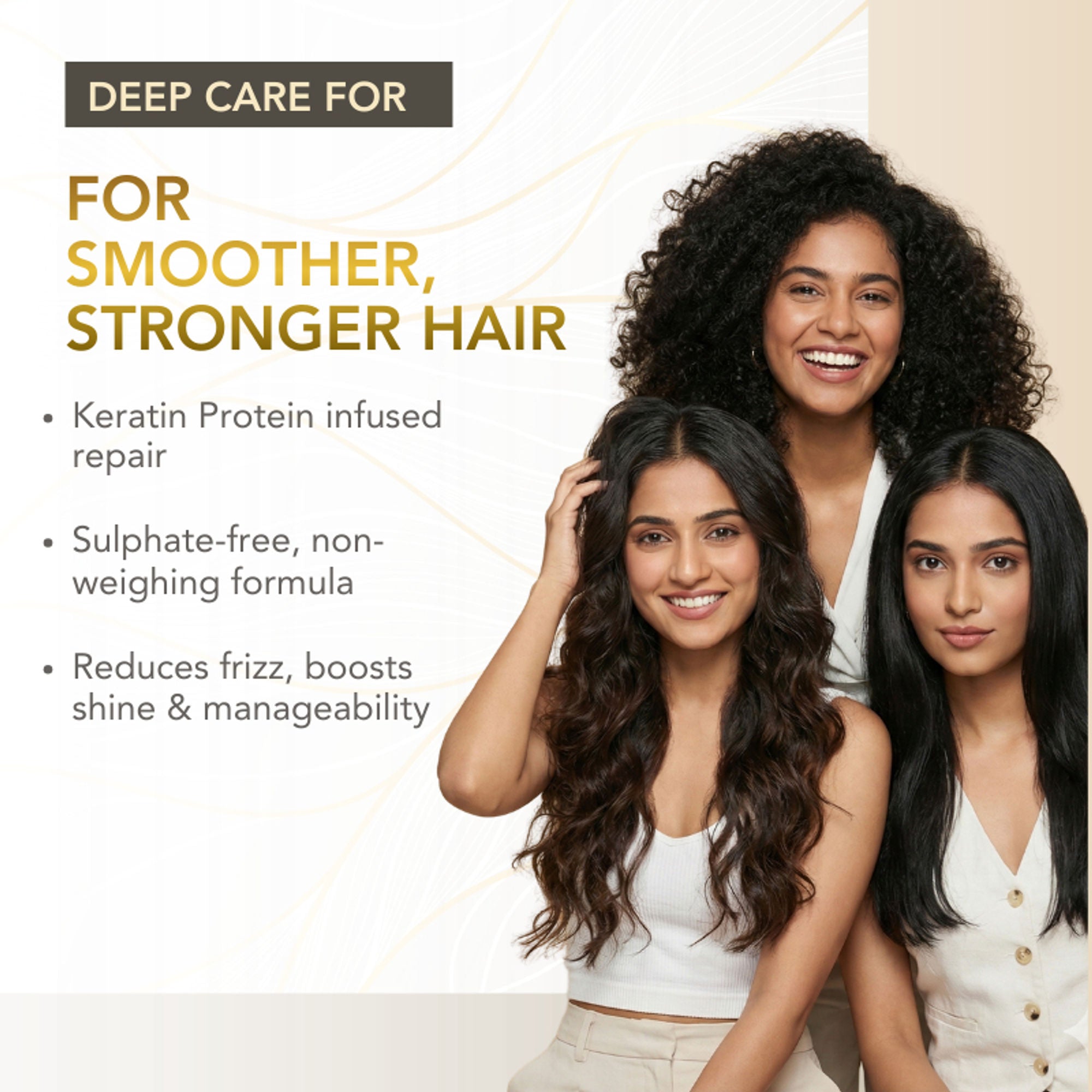 The Skin Story Sulphate Free Keratin Conditioner For Coloured Dry Frizzy Damaged Hair With Vitamin E