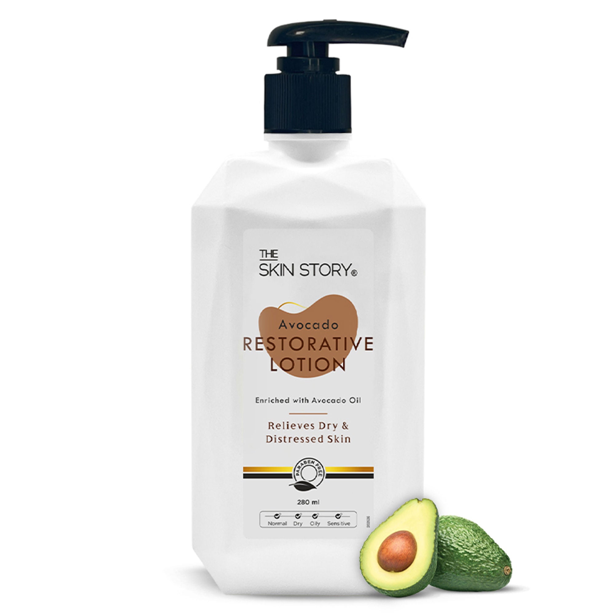 The Skin Story Avocado Moisturizing & Brightening Body Lotion For Dry Skin - Shea Butter Niacinamide