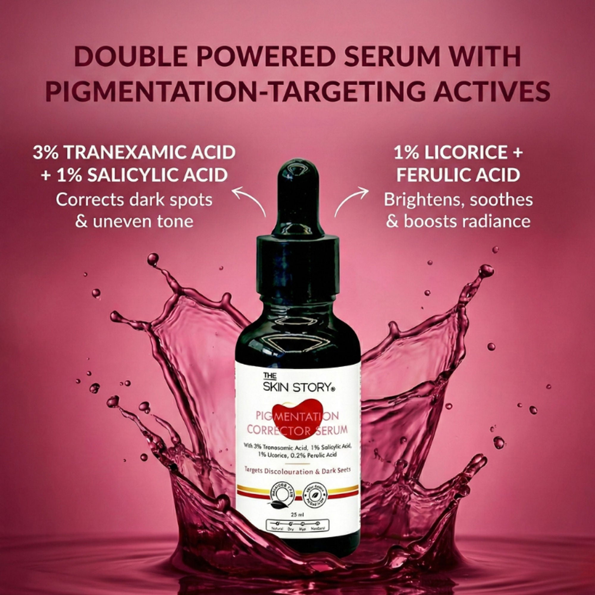 The Skin Story Anti Pigmentation Face Serum For Brighter Skin, Dark Spots, Niacinamide Alpha Arbutin