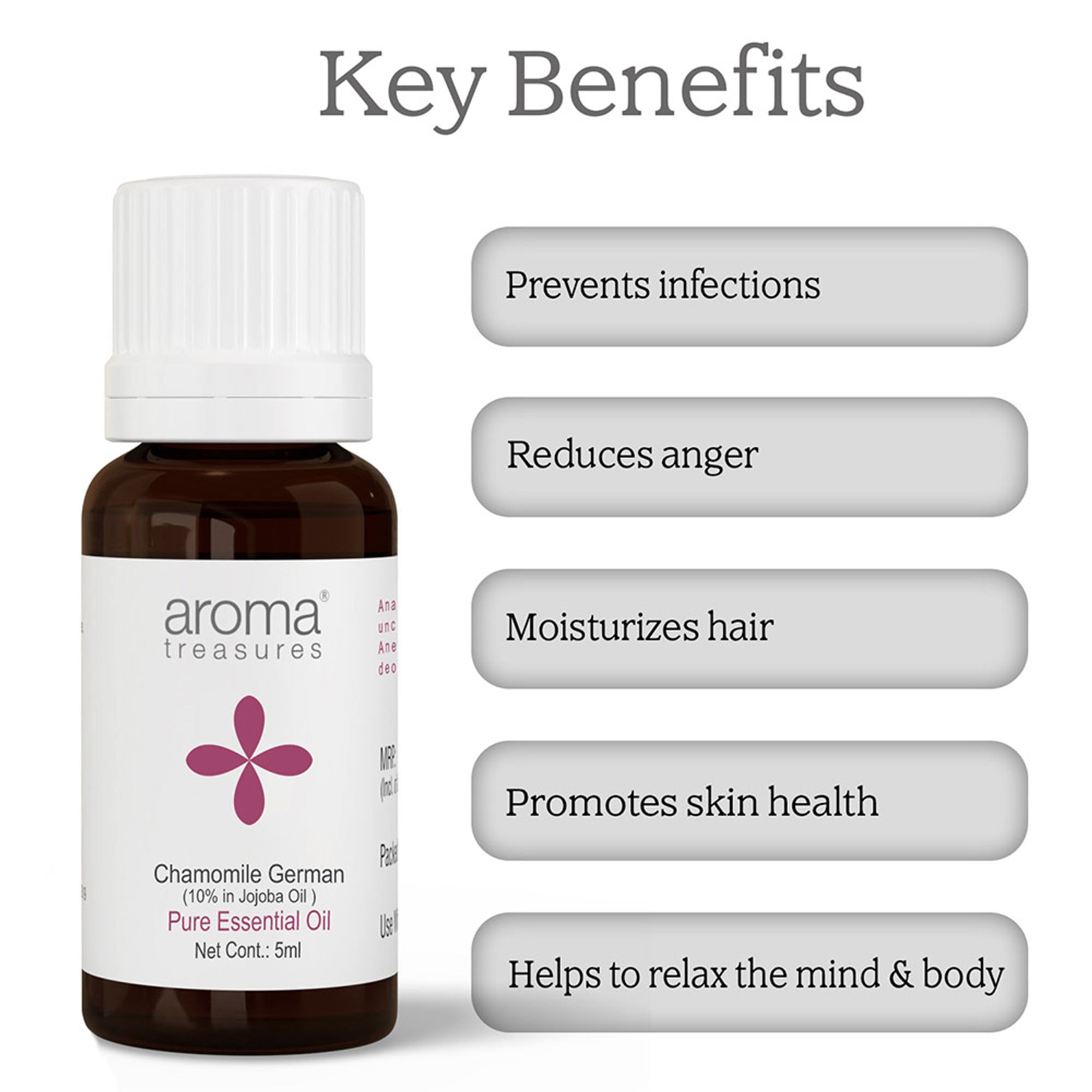 Aroma Treasures Chamomile German Pure Essential Oil