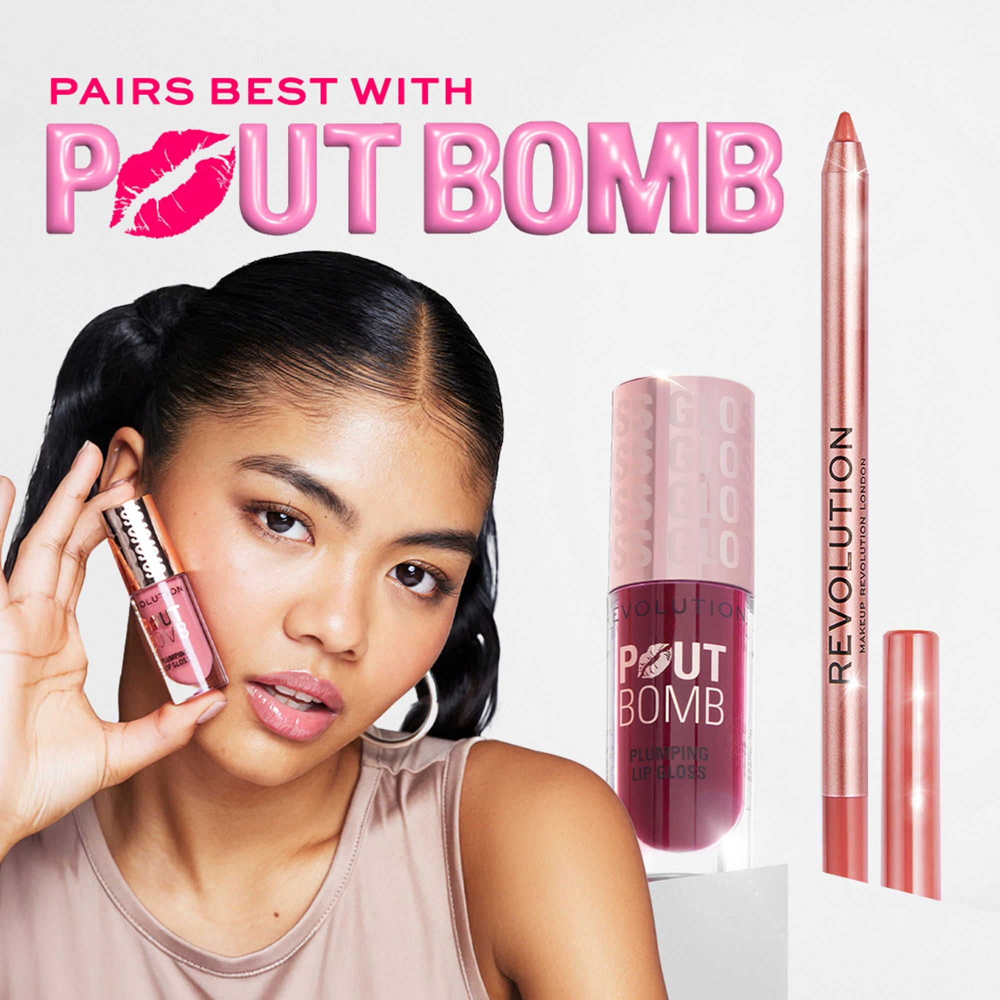 Makeup Revolution Satin Kiss Lip Liner - White Wedding Nude