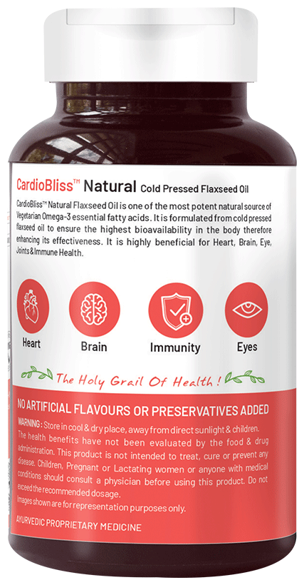 Bliss Welness Flaxseed Oil High Potency Omega-3 Softgel Capsule