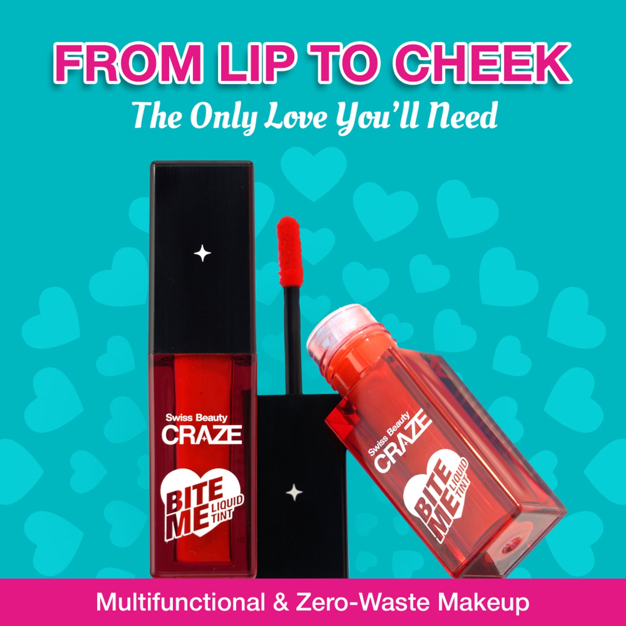 Swiss Beauty CRAZE Bite Me Liquid Tint - 3 Baddie Berry