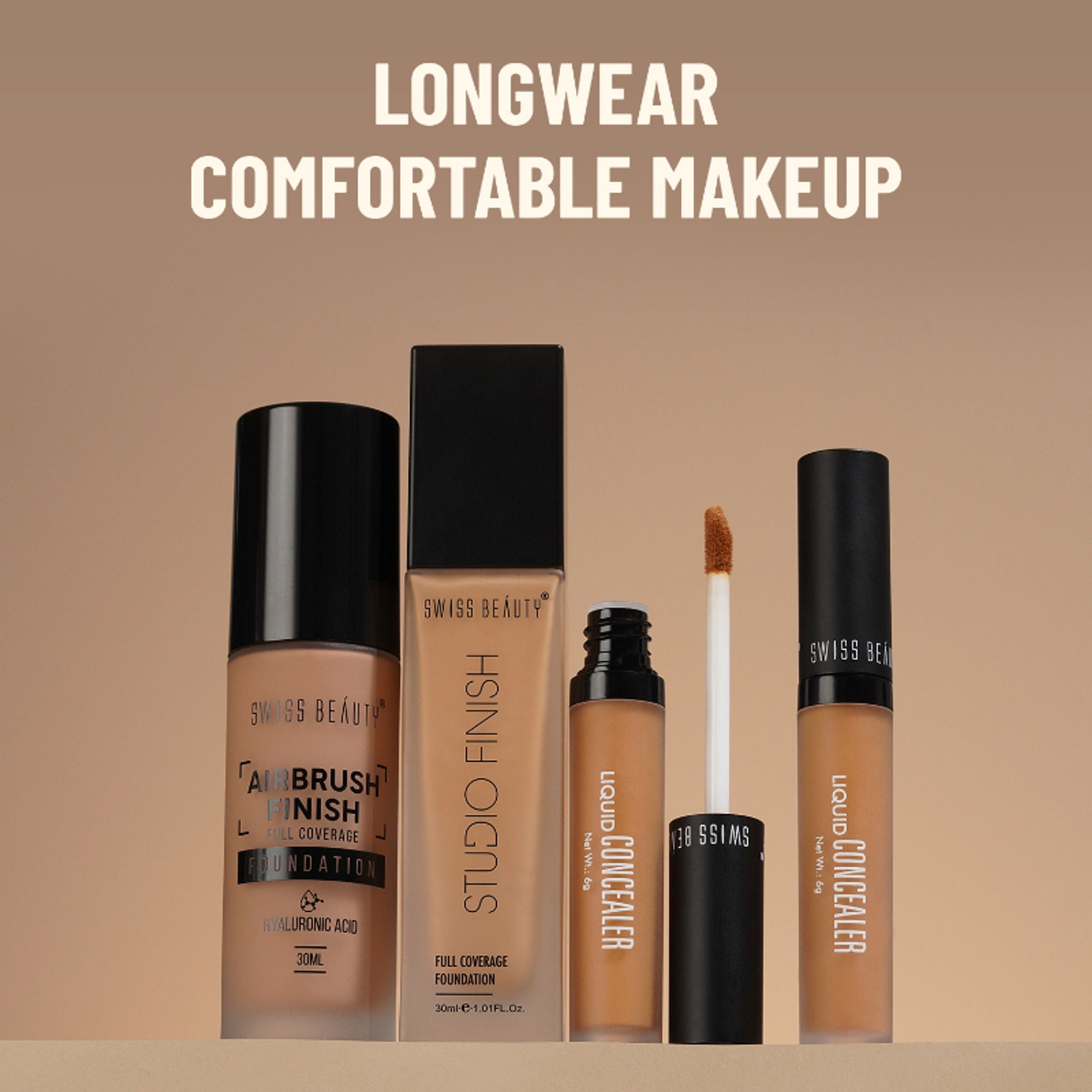 Swiss Beauty Studio Finish Full Coverage Foundation - Ivory Rose