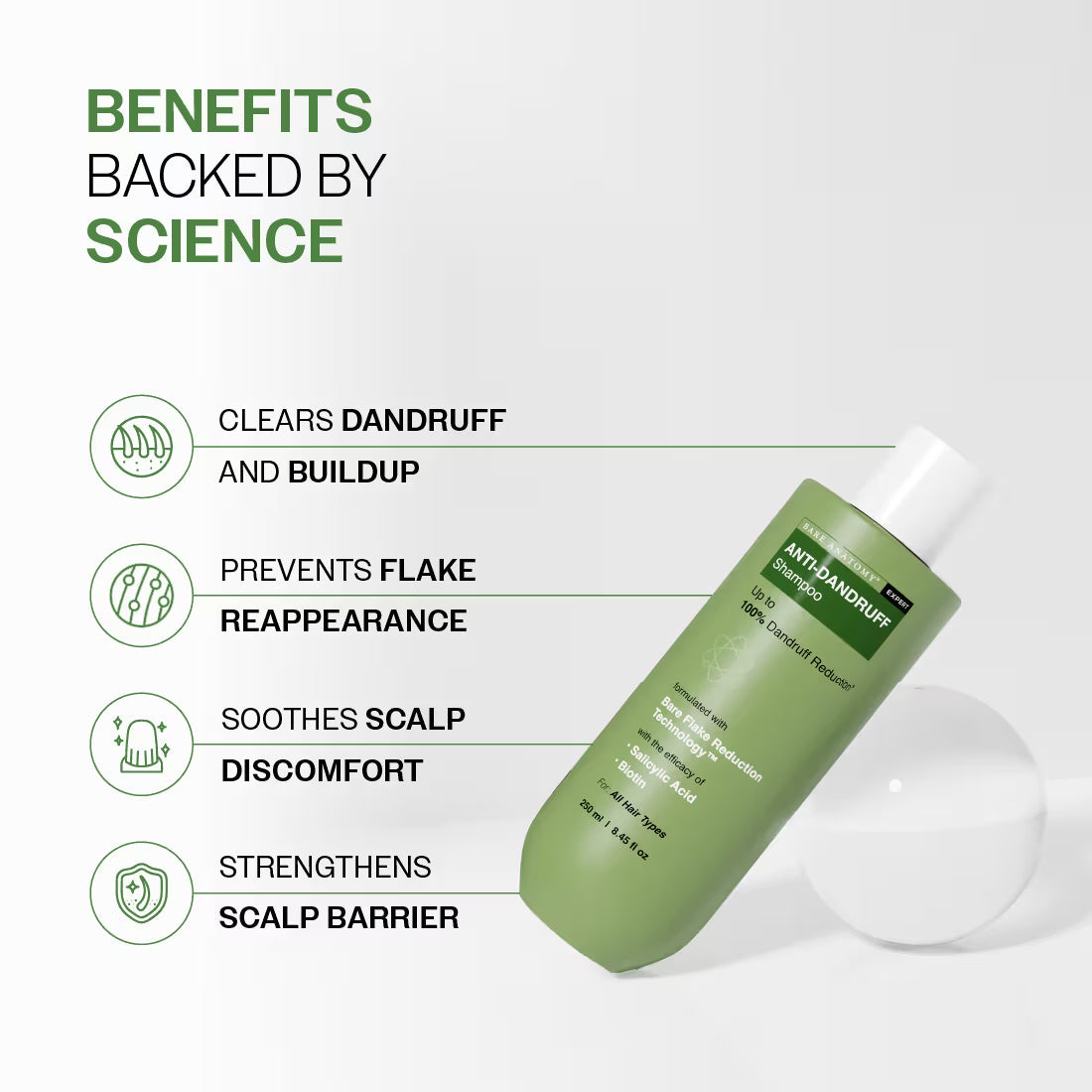 Bare Anatomy Expert Anti-Dandruff Shampoo with Salicylic Acid & Biotin