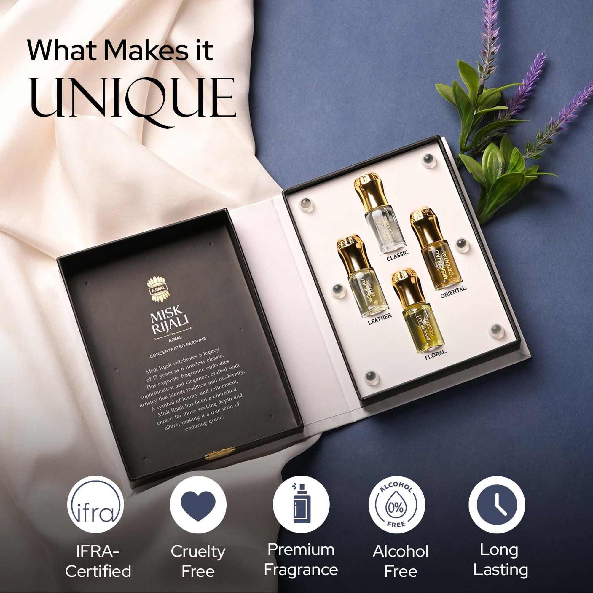 Ajmal India Misk Rijali Concentrated Perfume Gift Set