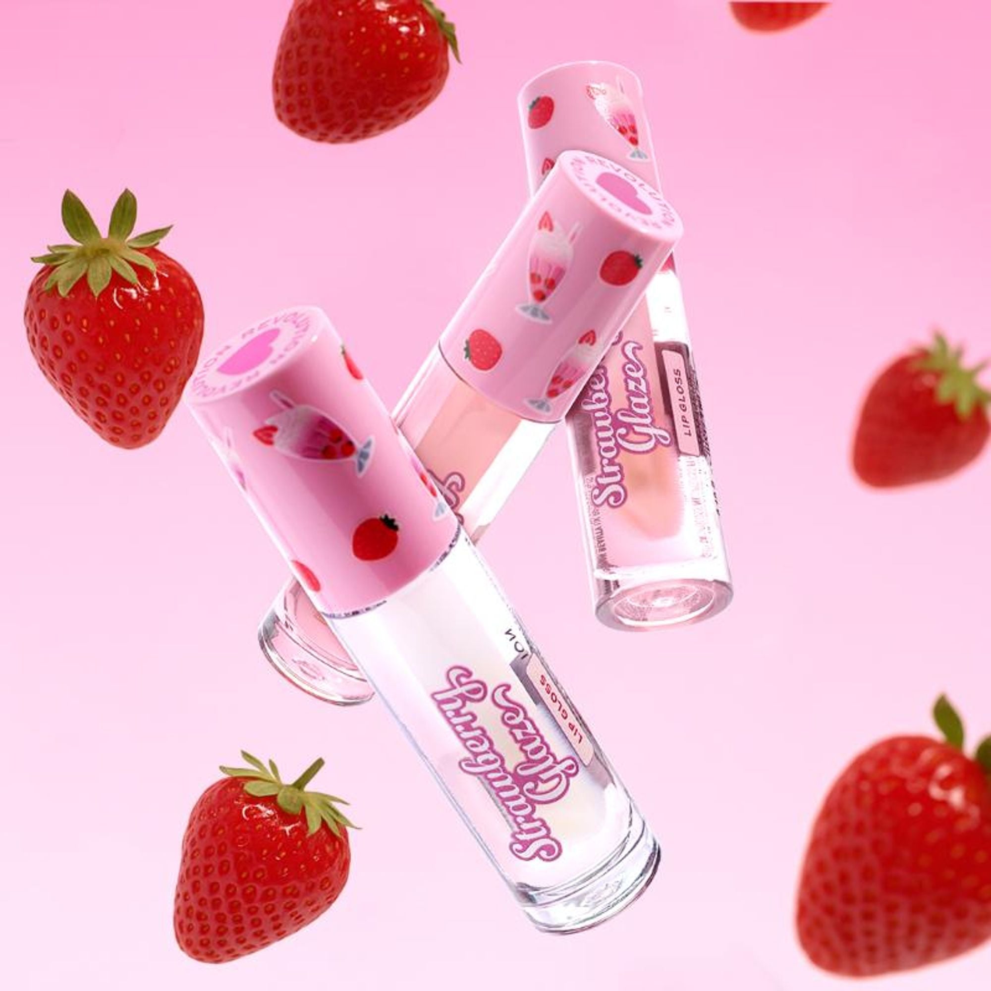 Makeup Revolution Strawberry Glaze Lip Gloss - Udderly Obsessed