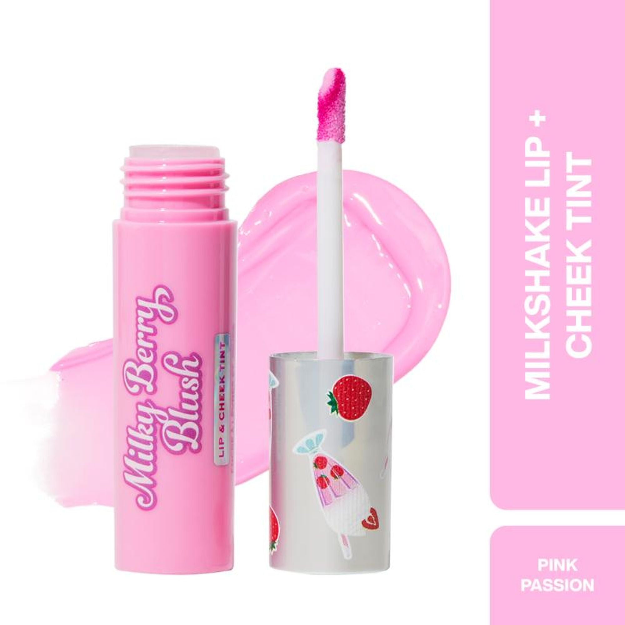 Makeup Revolution Milkshake Lip + Cheek Tint - Pink Passion