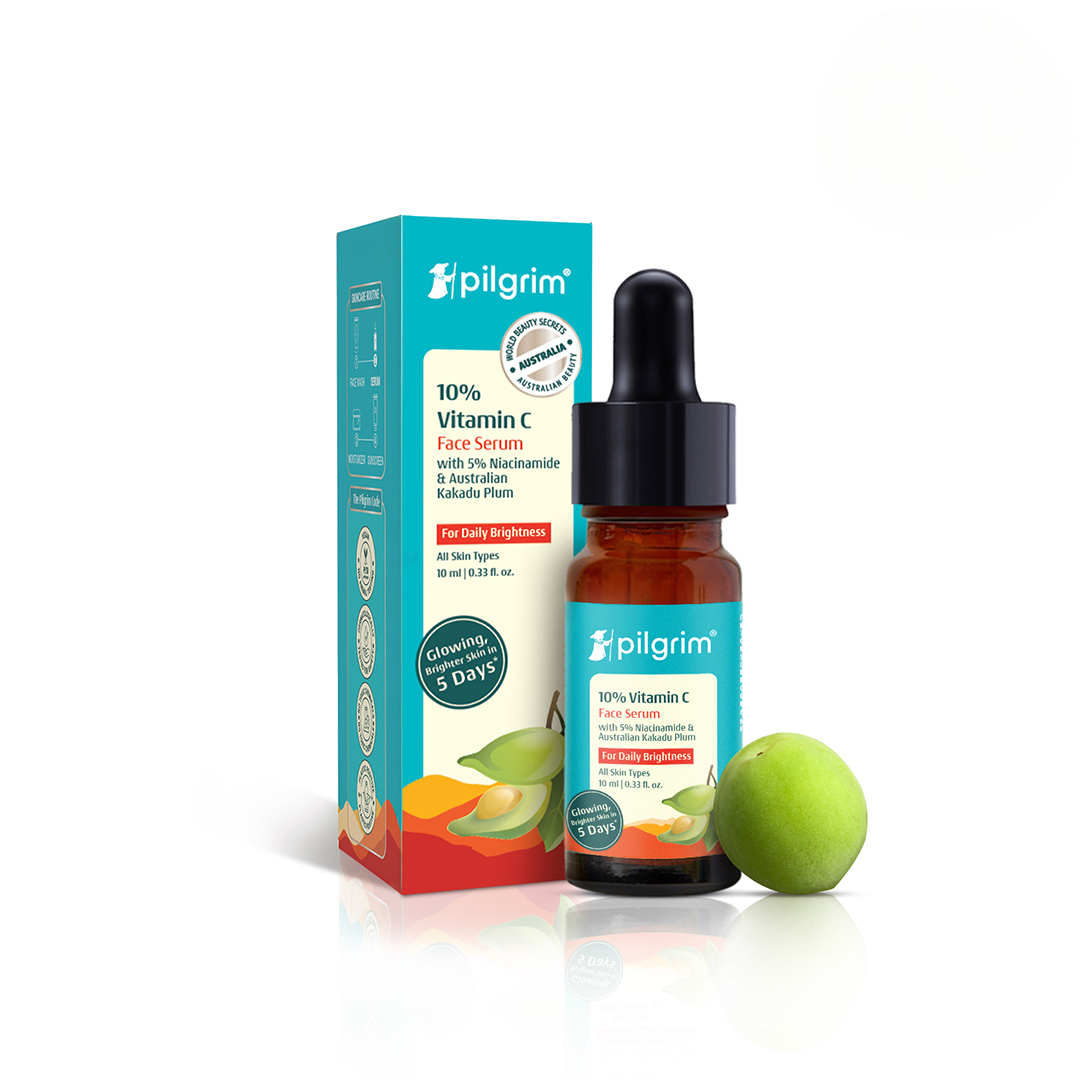 Pilgrim 10% Vitamin C Face Serum For Daily Brightness 5% Niacinamide