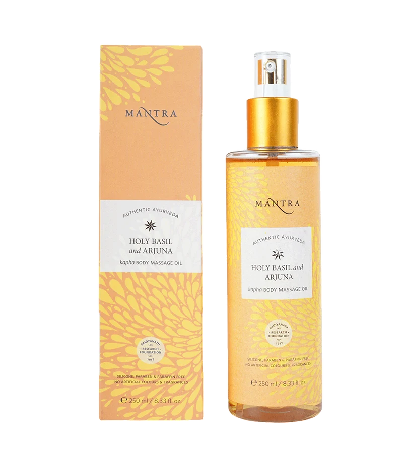 Mantra Holy Basil And Arjuna Kapha Body Massage Oil