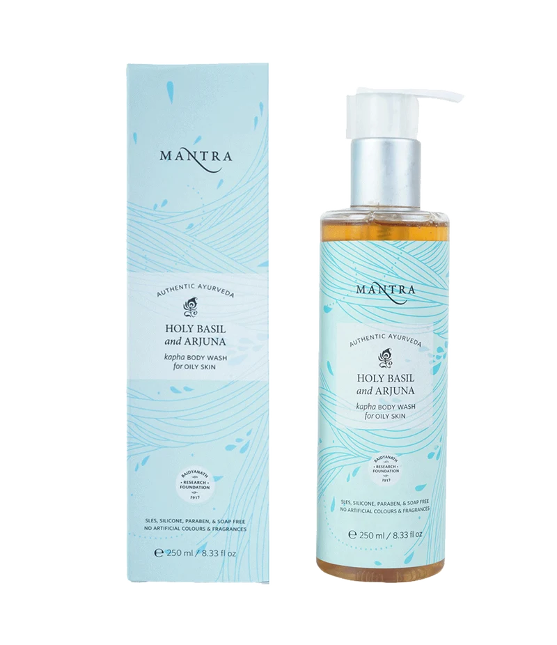 Mantra Holy Basil and Arjuna Kapha Body Wash for Oily Skin