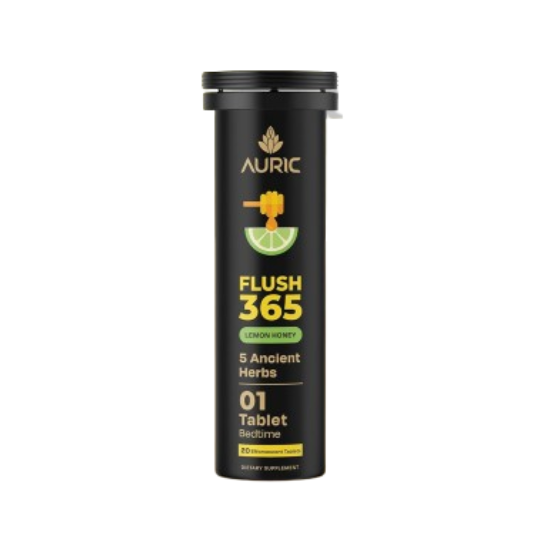Auric Flush365 Tablets | Honey Lemon Flavour